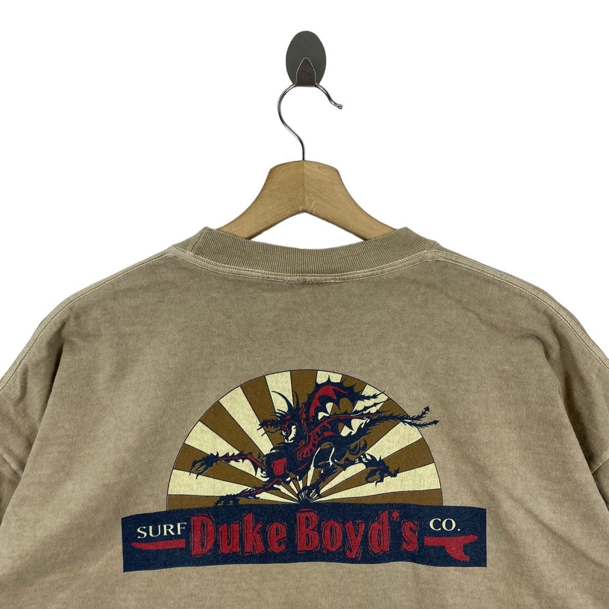 Vintage Vintage 90s DUKE BOYD'S CO. Surf Brand Print Brown Oversize Size US L / EU 52-54 / 3 - 4 Thumbnail