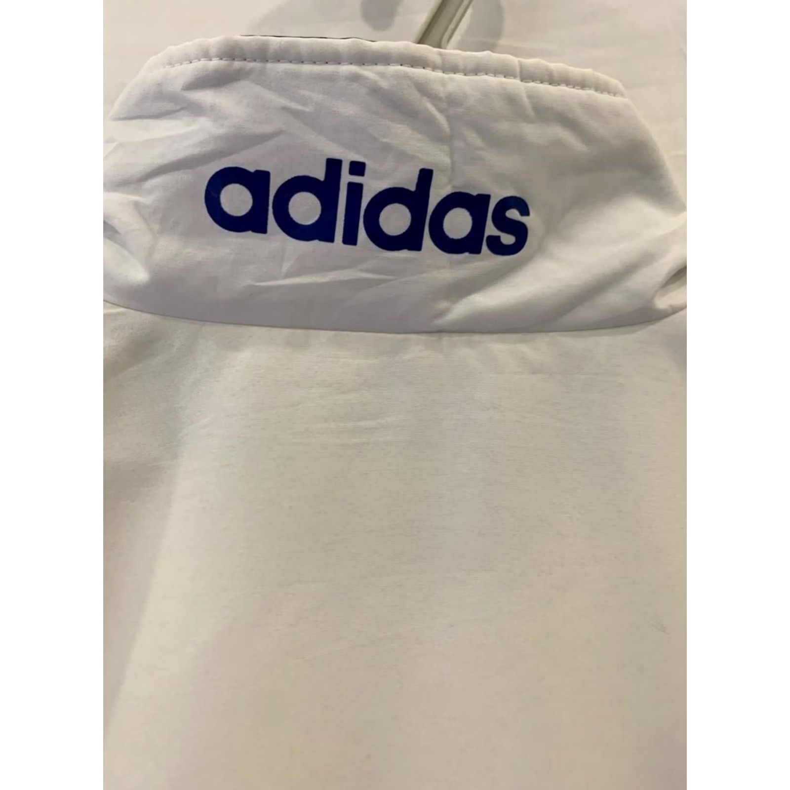 Adidas VINTAGE Adidas France Track Jacket L Adult Blue White Red Full Zip Windbreaker 80s 90s Size US L / EU 52-54 / 3 - 6 Thumbnail