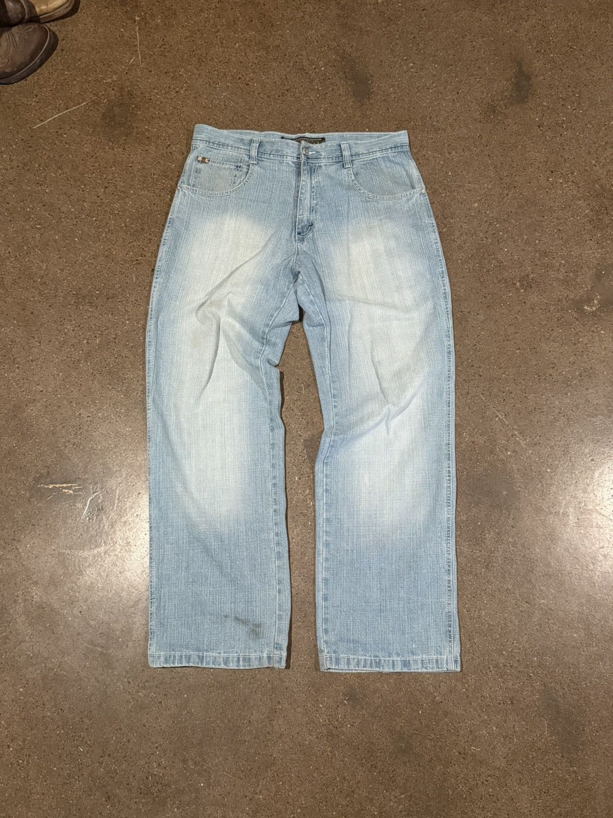 Vintage Vintage Y2K southpole wide leg baggy light wash blue jeans Size US 36 / EU 52 - 1 Thumbnail
