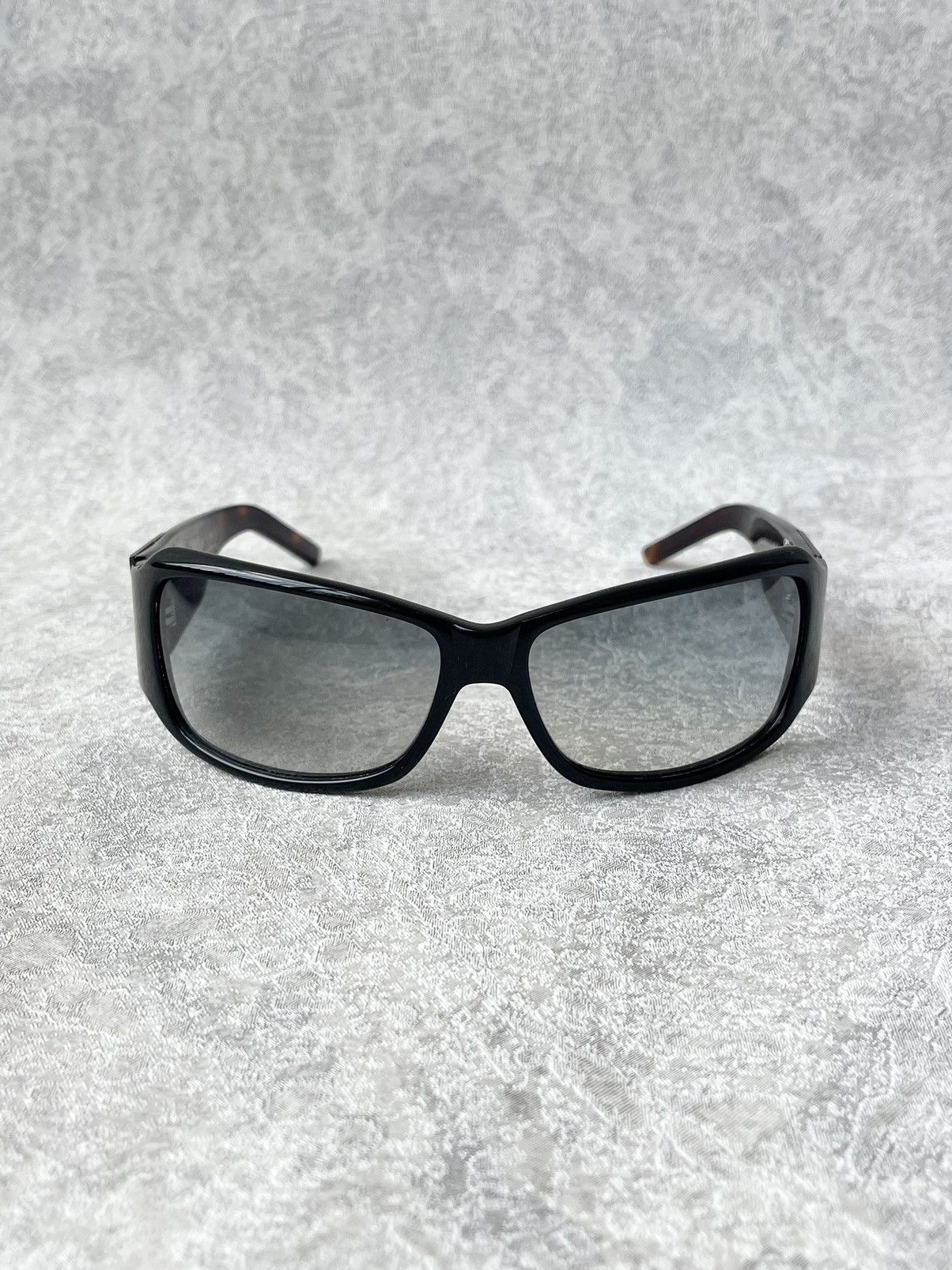 Dior Vintage Christian Dior Shaded 1S Tortoise Shield Sunglasses Size ONE SIZE - 2 Thumbnail