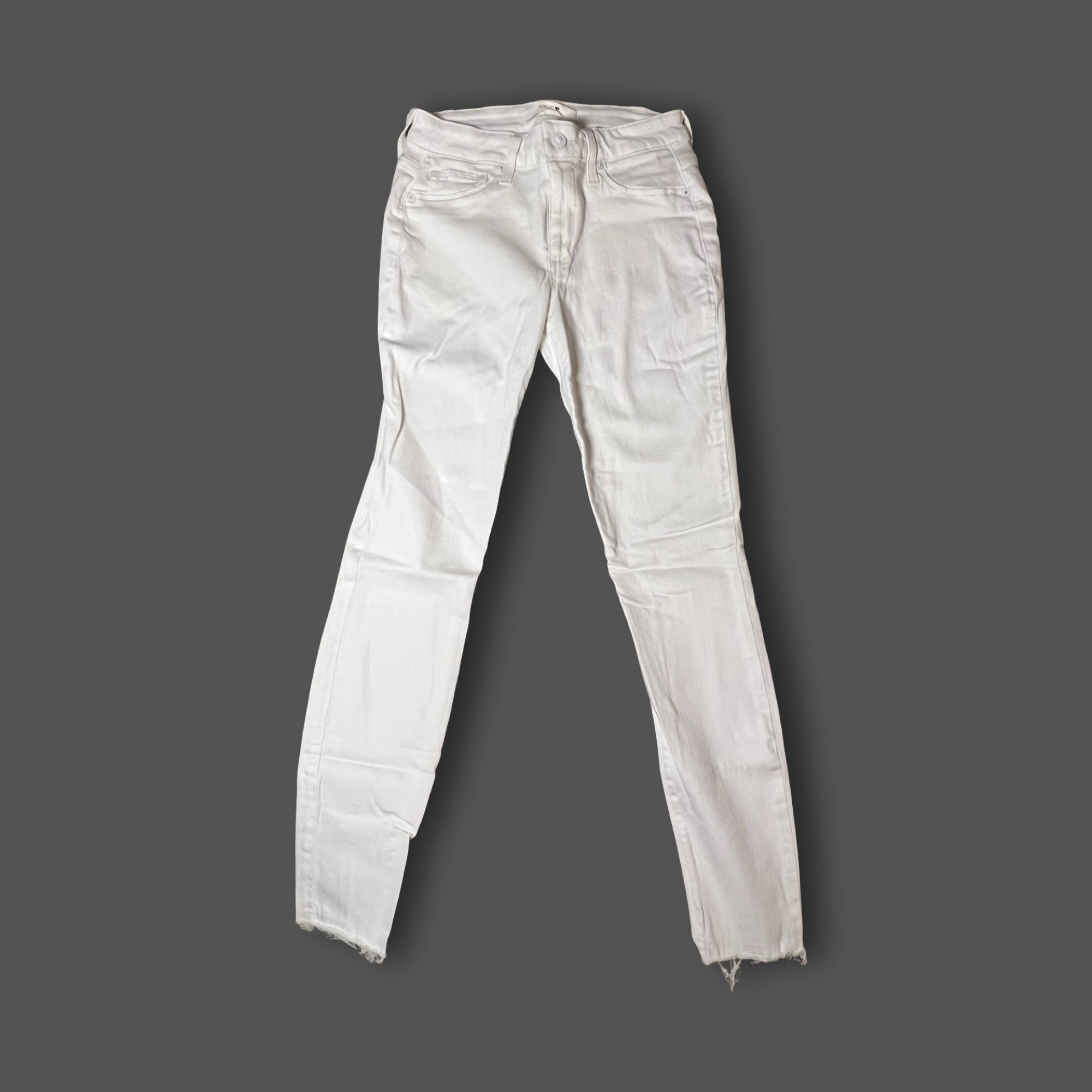 Joe's Joes Womens Skinny Ankle Jeans White W27 Cotton Blend Comfor Size 27" / US 4 / IT 40 - 2 Thumbnail