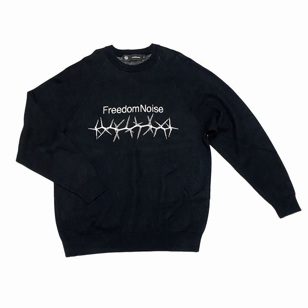 Japanese Brand × Jun Takahashi × Undercover Undercover Freedom Noise Jacquard Sweater Black for GU Size US M / EU 48-50 / 2 - 1 Thumbnail