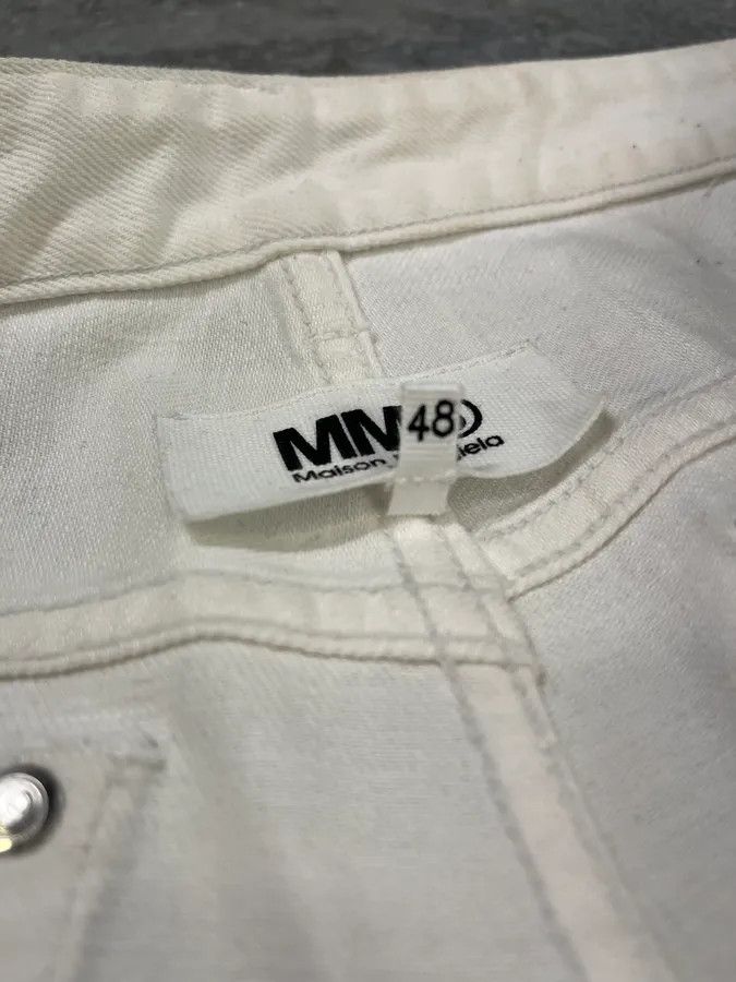 AW2018 Maison Margiela Silver Astro White Jeans