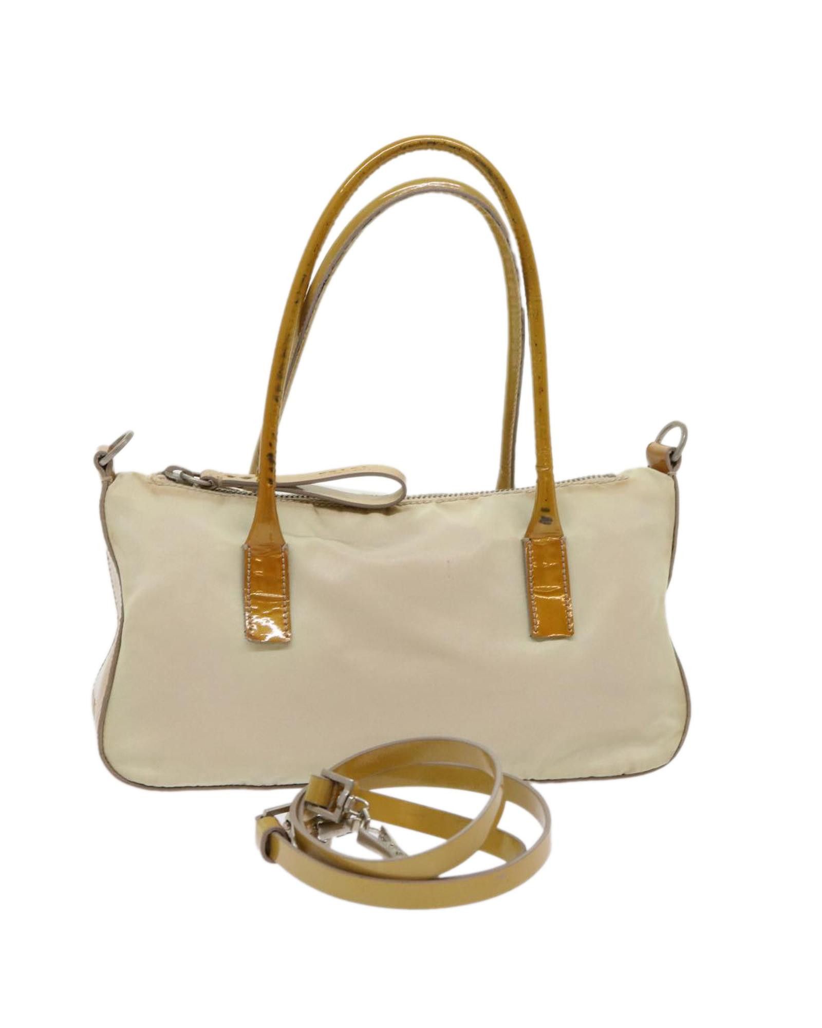 image of Beige Synthetic Prada Shoulder Bag, Women's
