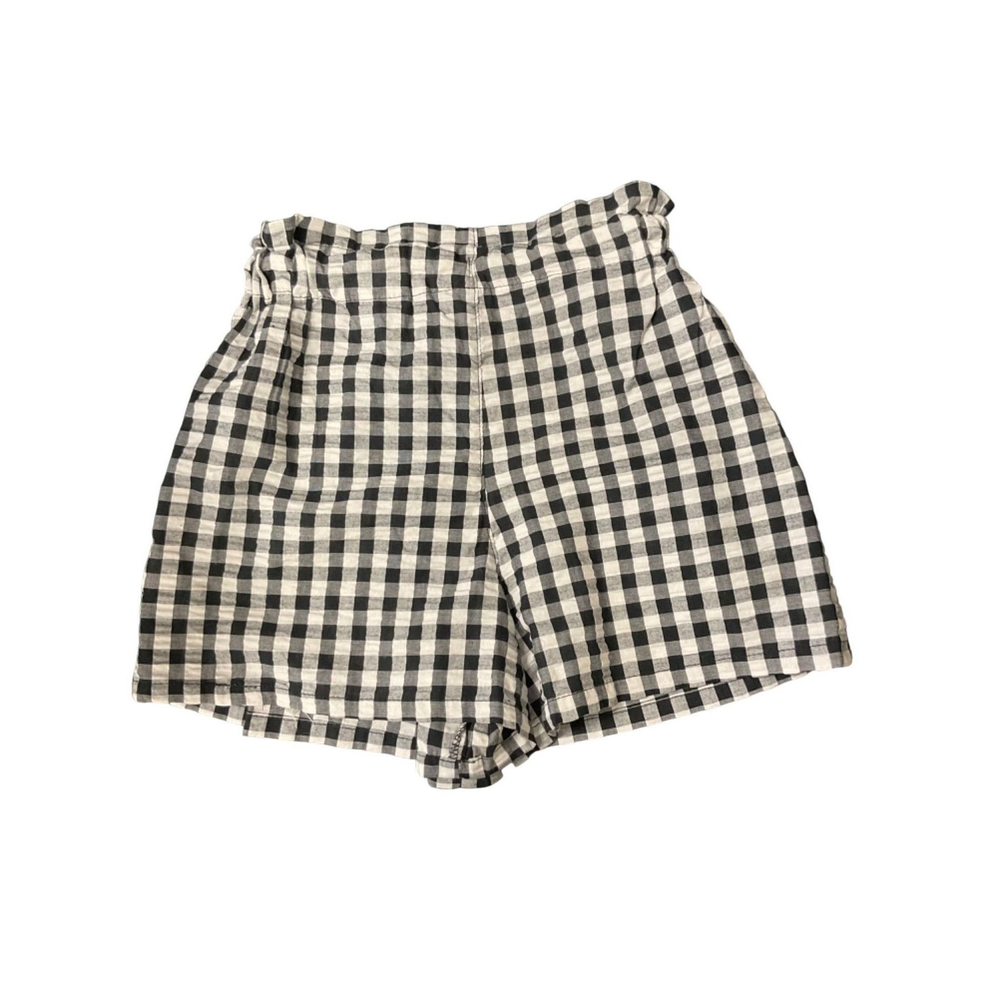 Other Women's Gingham High-Rise Drawstring Paperbag Shorts - Wild Size ONE SIZE - 5 Thumbnail