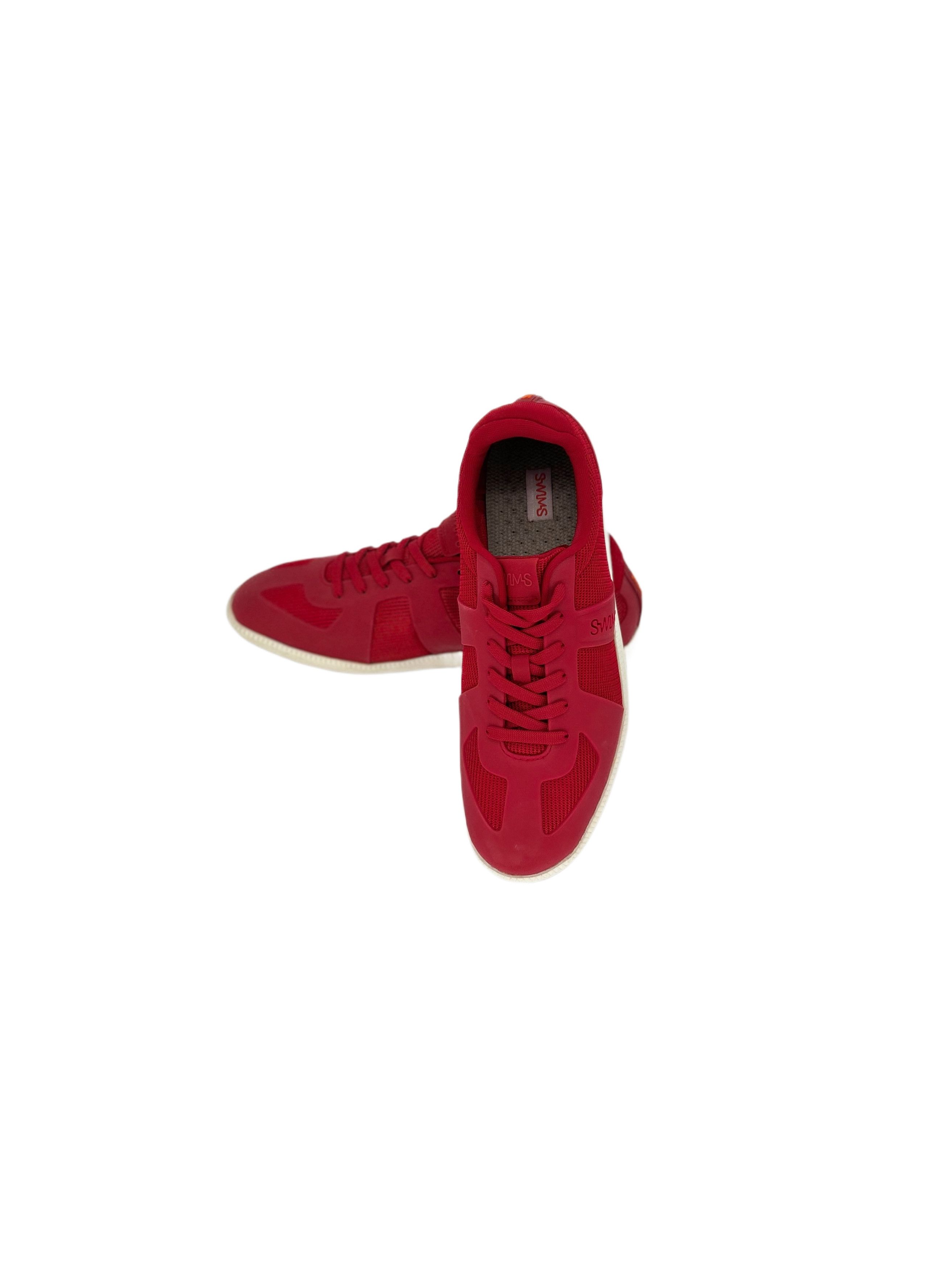 Swims Red & White Luca Mesh Low Trainers Sneakers Size US 8 / EU 41 - 3 Thumbnail