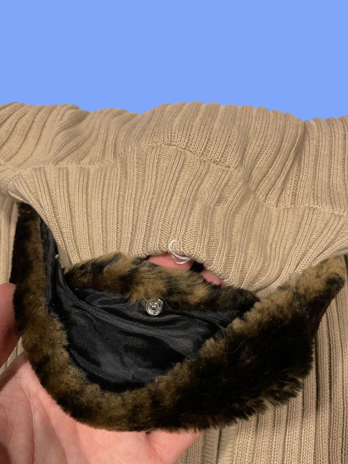 Vintage LGB Style Leopard IfSixWasNine Fur Zip Sweater Size US S / EU 44-46 / 1 - 5 Thumbnail
