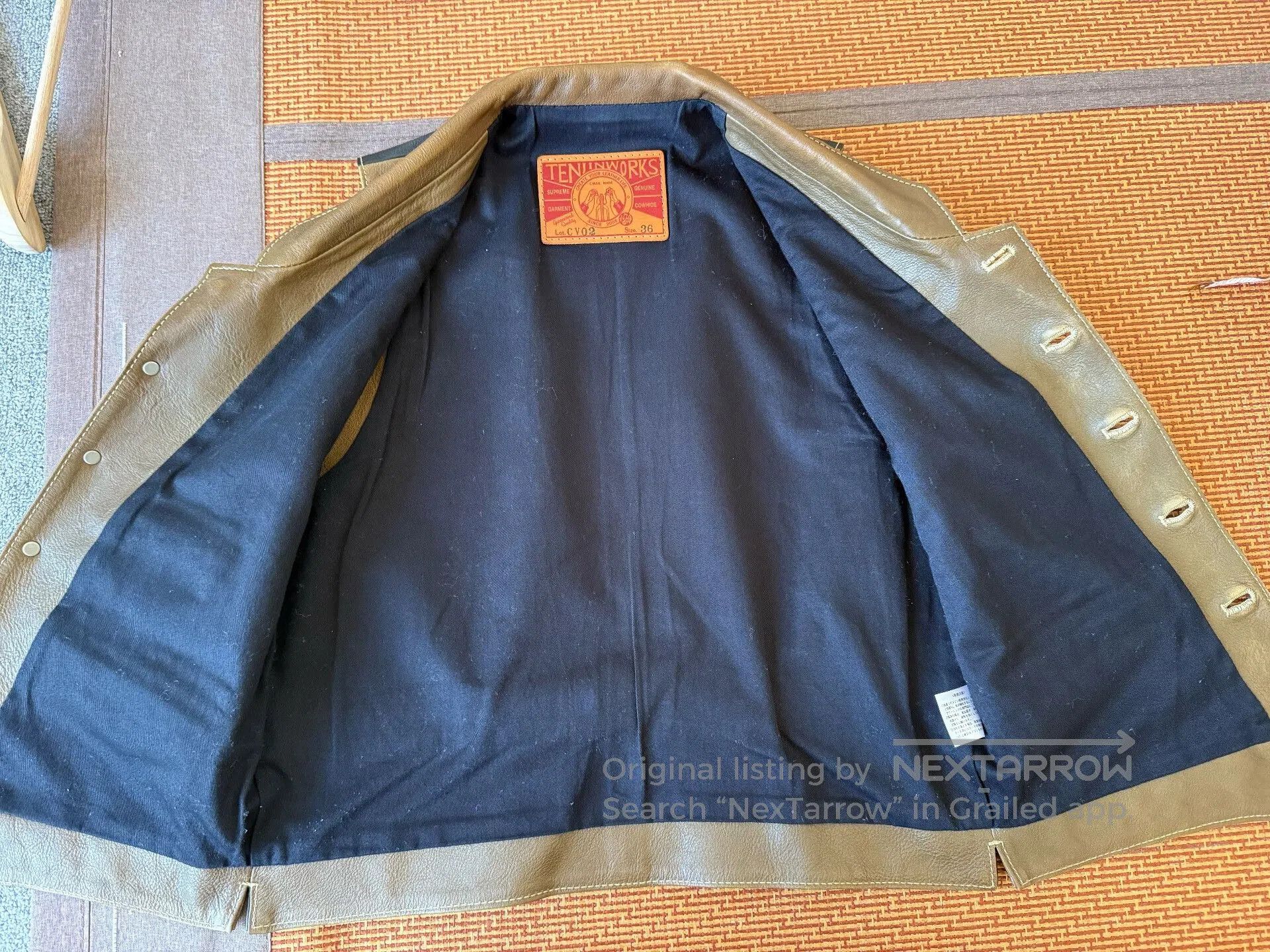 Japanese Brand Tenjin Works Men’s Vest 36 Size. Size US M / EU 48-50 / 2 - 5 Thumbnail