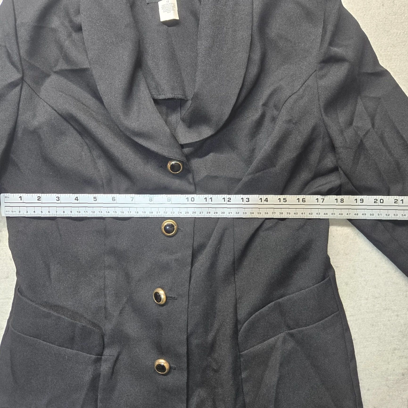 Vintage VINTAGE Wear Abouts Jacket Women's Black 12 Classic Event Office Career Size XL / US 12-14 / IT 48-50 - 3 Thumbnail
