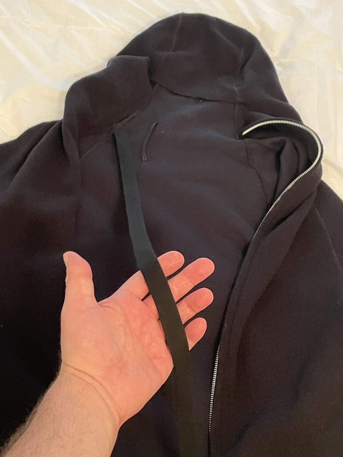 Boris Bidjan Saberi Boris Bidjan Saberi Ninja hoodie black wool blend Size US XL / EU 56 / 4 - 7 Thumbnail