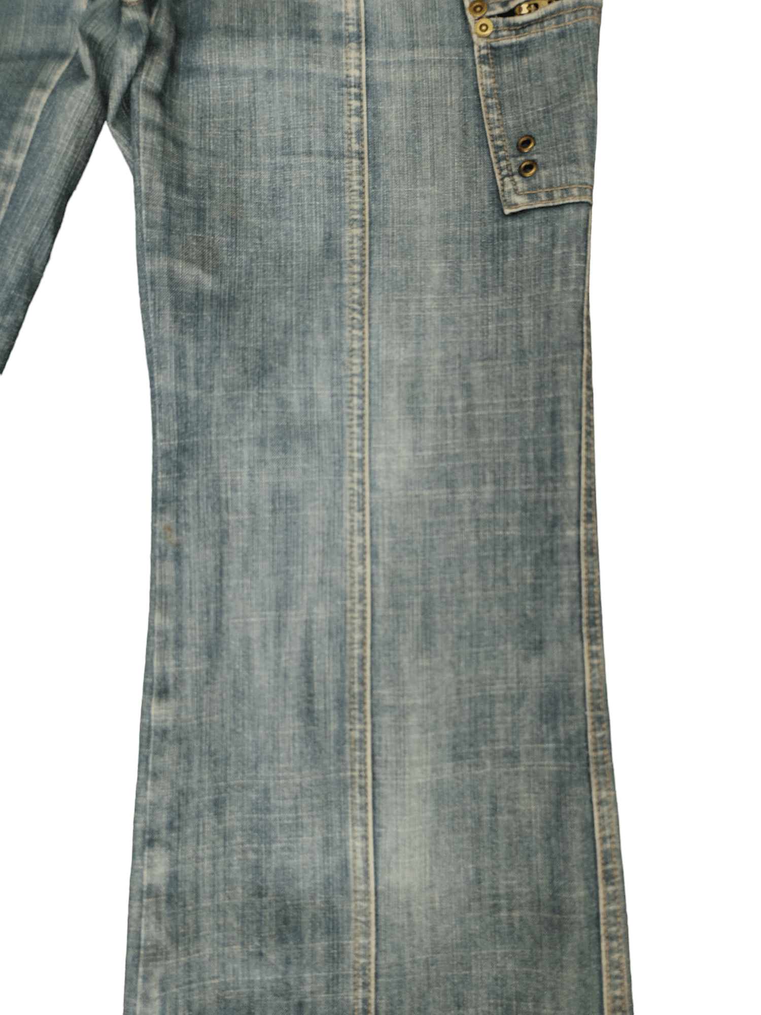 If Six Was Nine Flare Jeans Fontana Grande Denim Boot Cut Ifsixwasnine Y2k Size US 29 - 6 Thumbnail