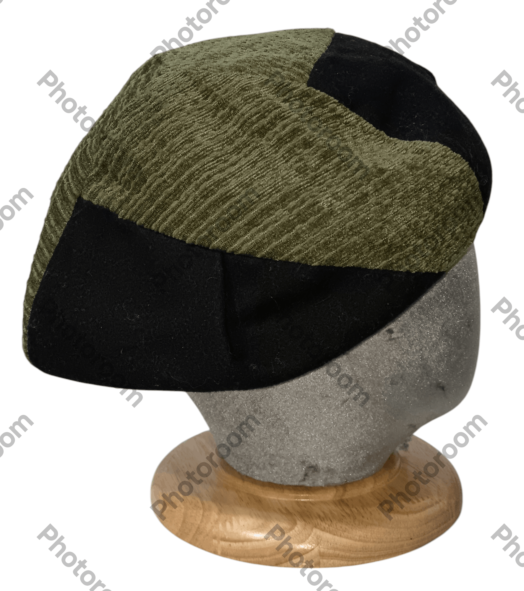 Japanese Brand POLCADOT PATCHWORK BERET HAT Size ONE SIZE - 2 Thumbnail