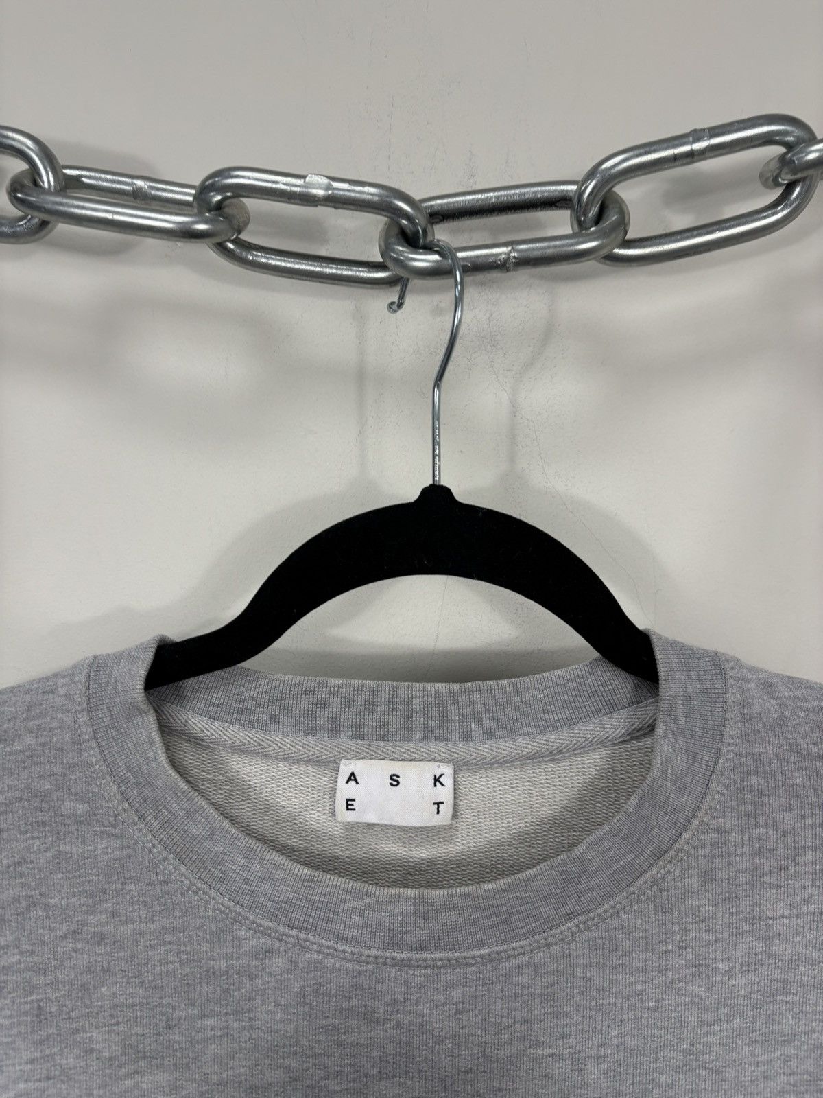 Asket Asket Men’s Gray Classic Basic Sweatshirt Pullover Size US S / EU 44-46 / 1 - 4 Thumbnail