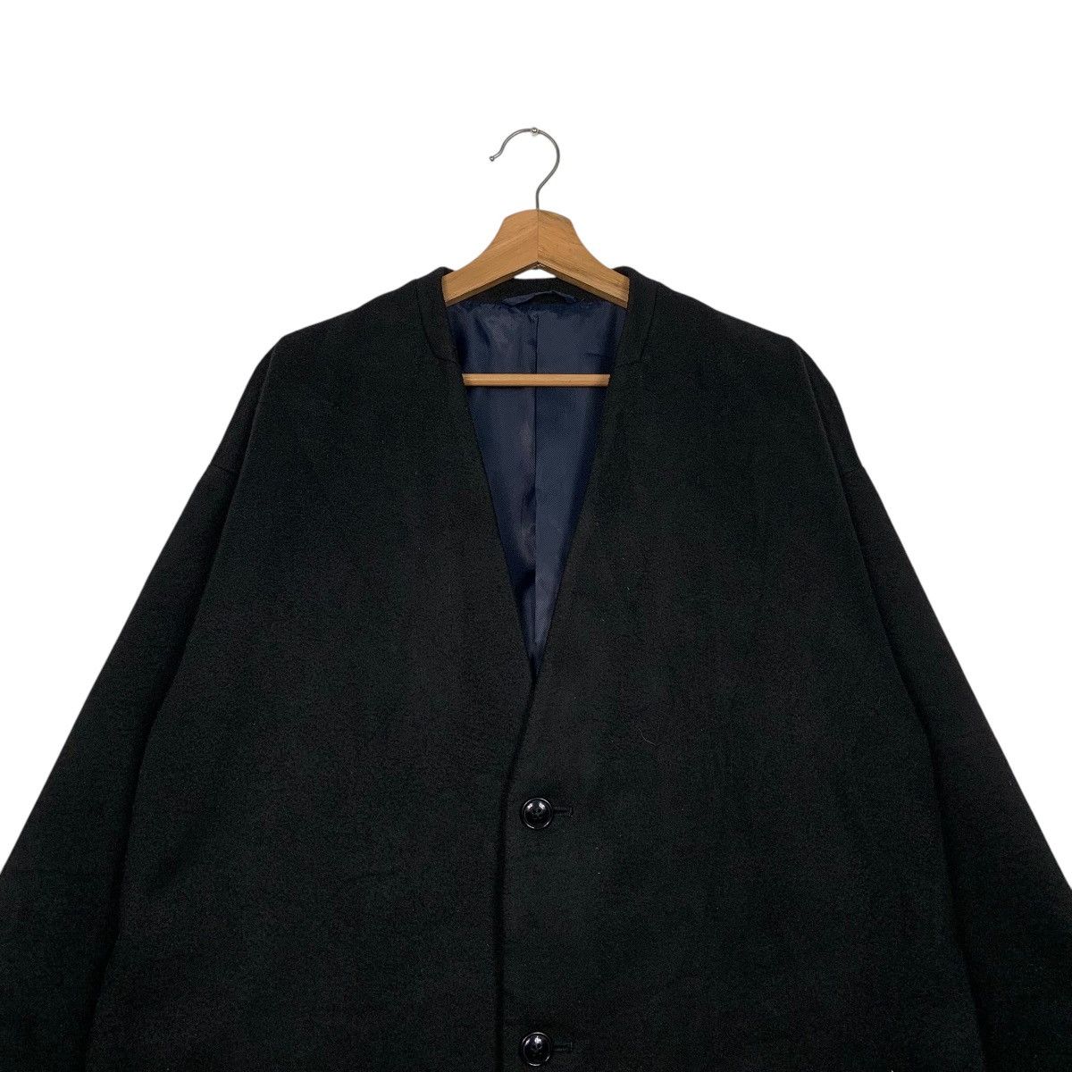 JUN MEN Jun Red Black Overcoat Size US L / EU 52-54 / 3 - 2 Thumbnail