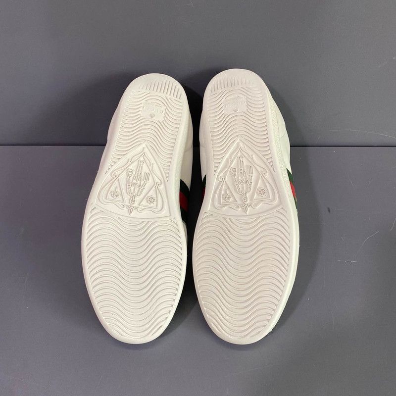 Gucci Gucci Ace Bee Embroidered Low-Top Sneakers Size US 6 / IT 36 - 4 Thumbnail