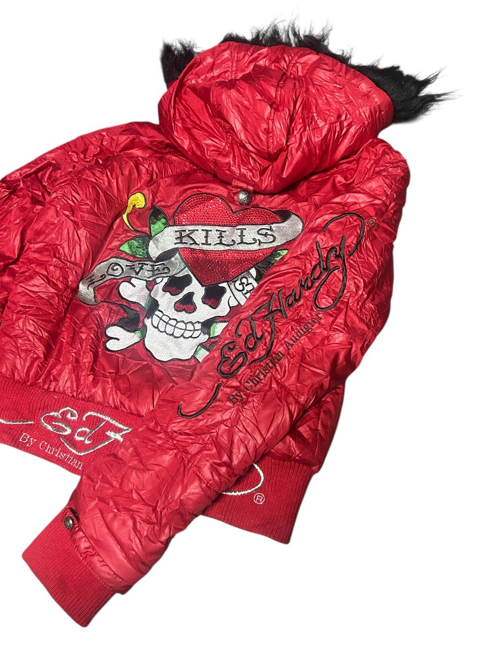 Ed Hardy Rare Ed Hardy fur jacket by christian audigier Size US M / EU 48-50 / 2 - 4 Thumbnail