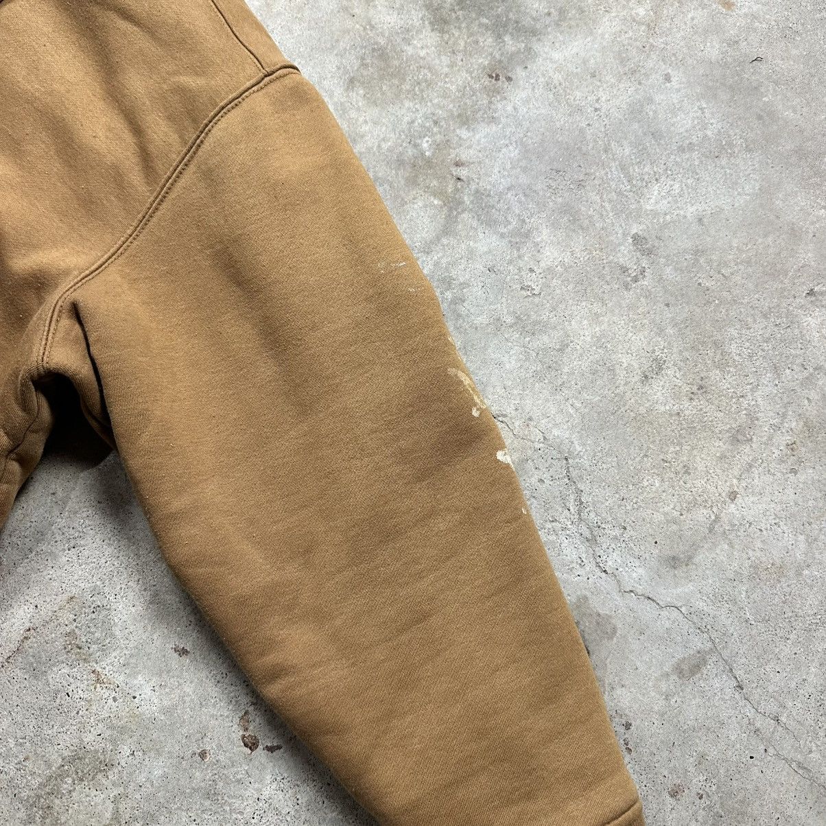 Wrangler Vintage Y2K Tan Wrangler Workwear Sherpa Lined Zip Up Hoodie Size US XL / EU 56 / 4 - 9 Thumbnail