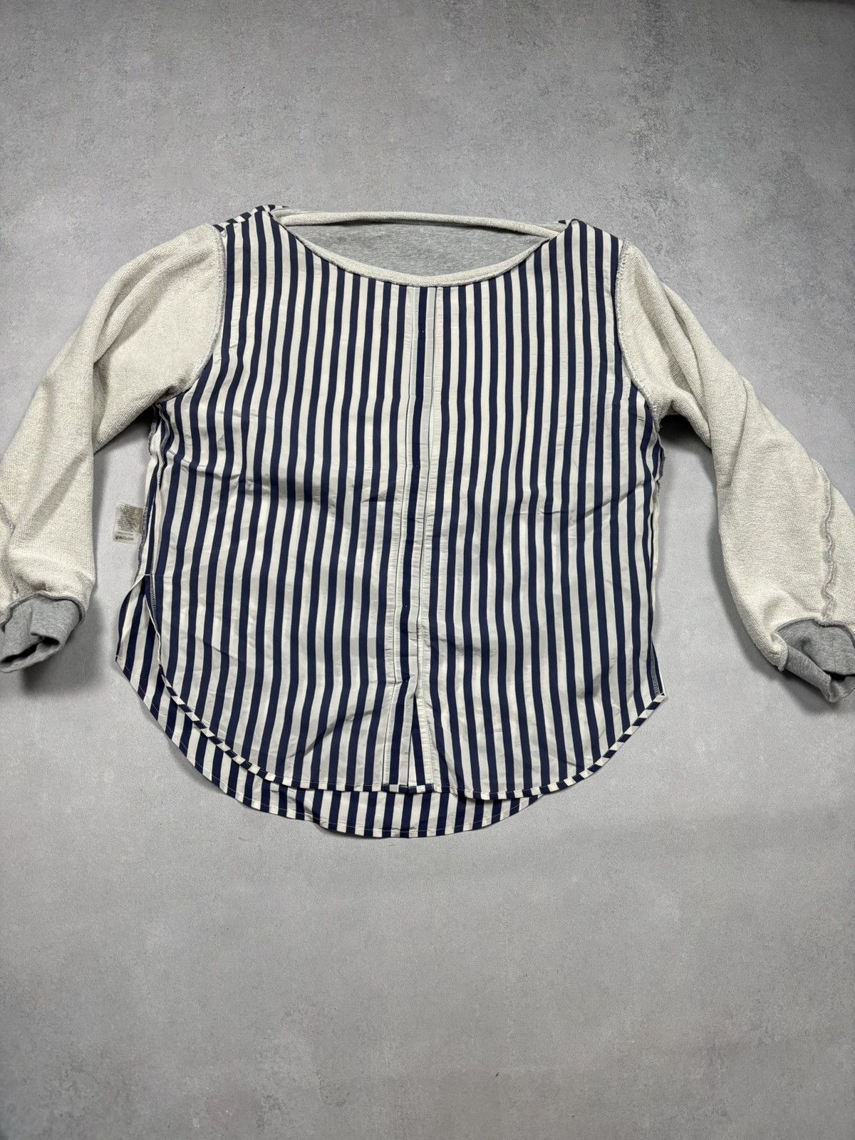 Alexander Wang Alexander Wang Boat Neck Long-sleeve Hybrid Sweatshirt Shirt Size M / US 6-8 / IT 42-44 - 15 Thumbnail