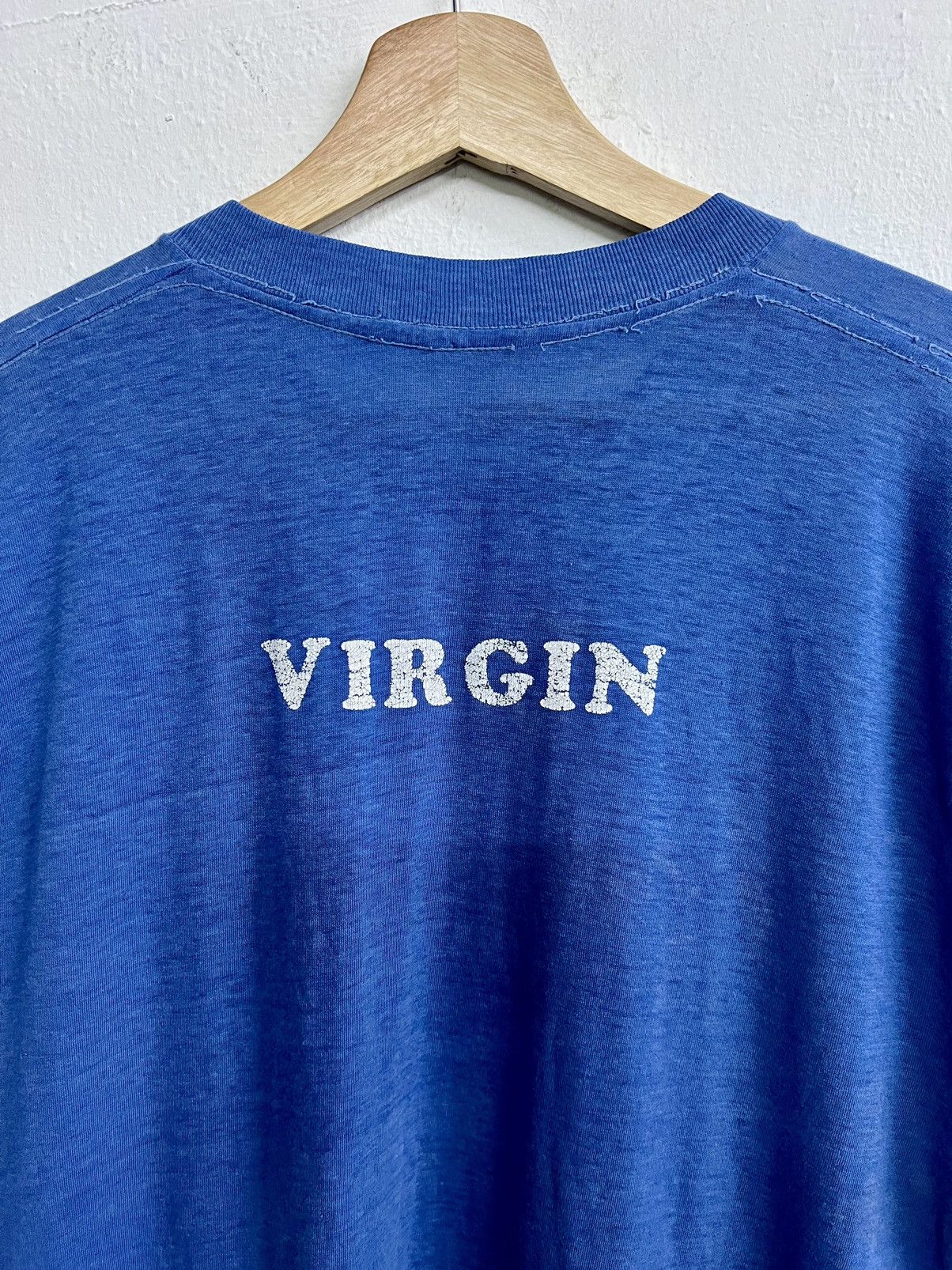 Band Tees × Vintage VINTAGE 80s THRASHED VIRGIN TEE Size US L / EU 52-54 / 3 - 10 Thumbnail