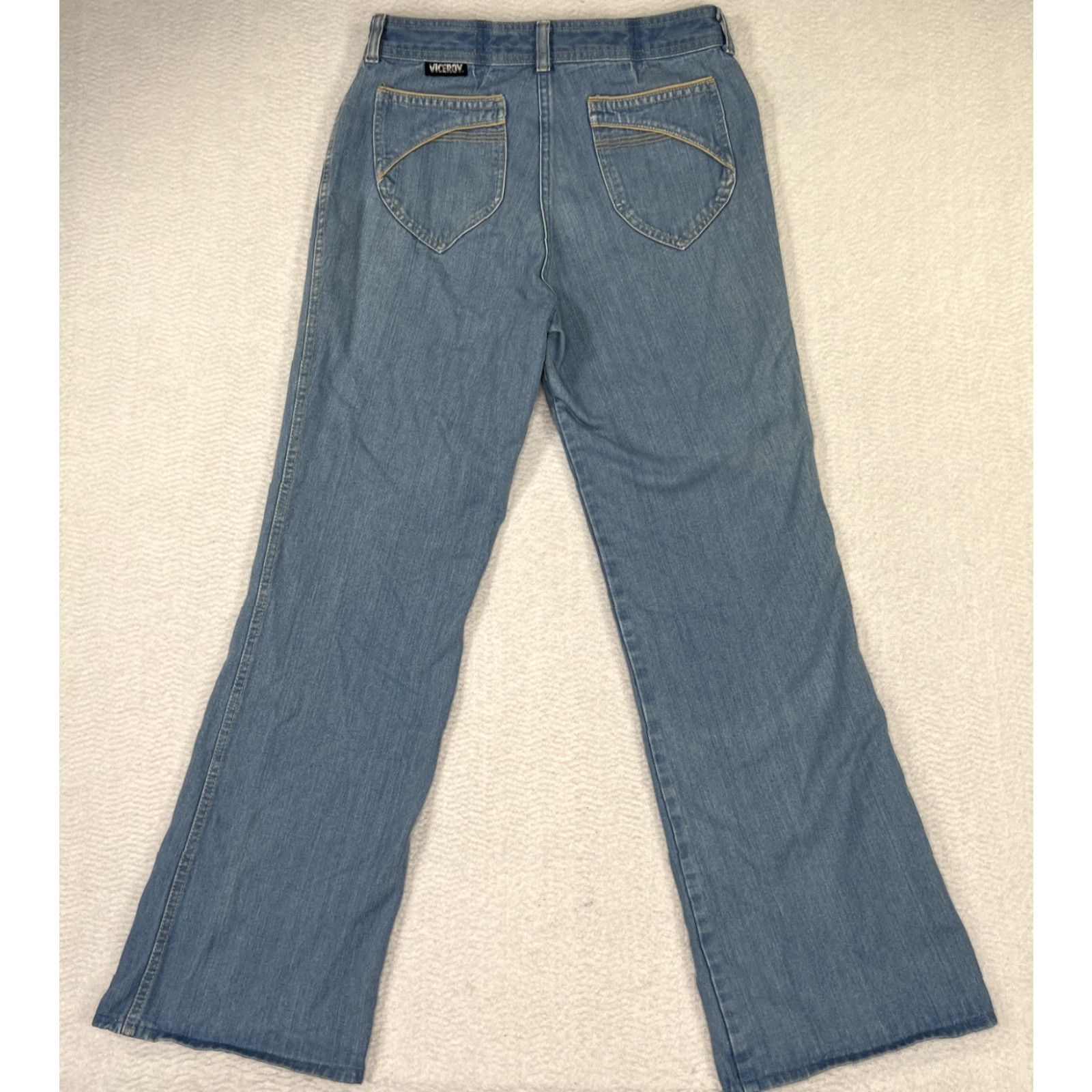 Denime VINTAGE Viceroy Jeans Womens 33L Casual Denim 30x31 Blue Medium Wash 1980s Womens Size 24" / US 00 / IT 34 - 4 Thumbnail