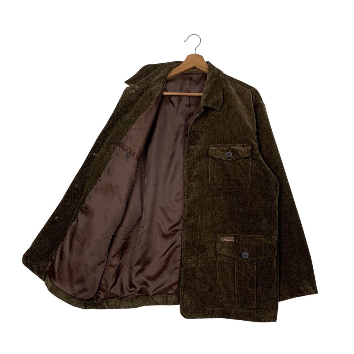 Japanese Brand CROCODILE Three Pocket Casual Corduroy Jacket #2414-C108 Size US L / EU 52-54 / 3 - 7 Thumbnail