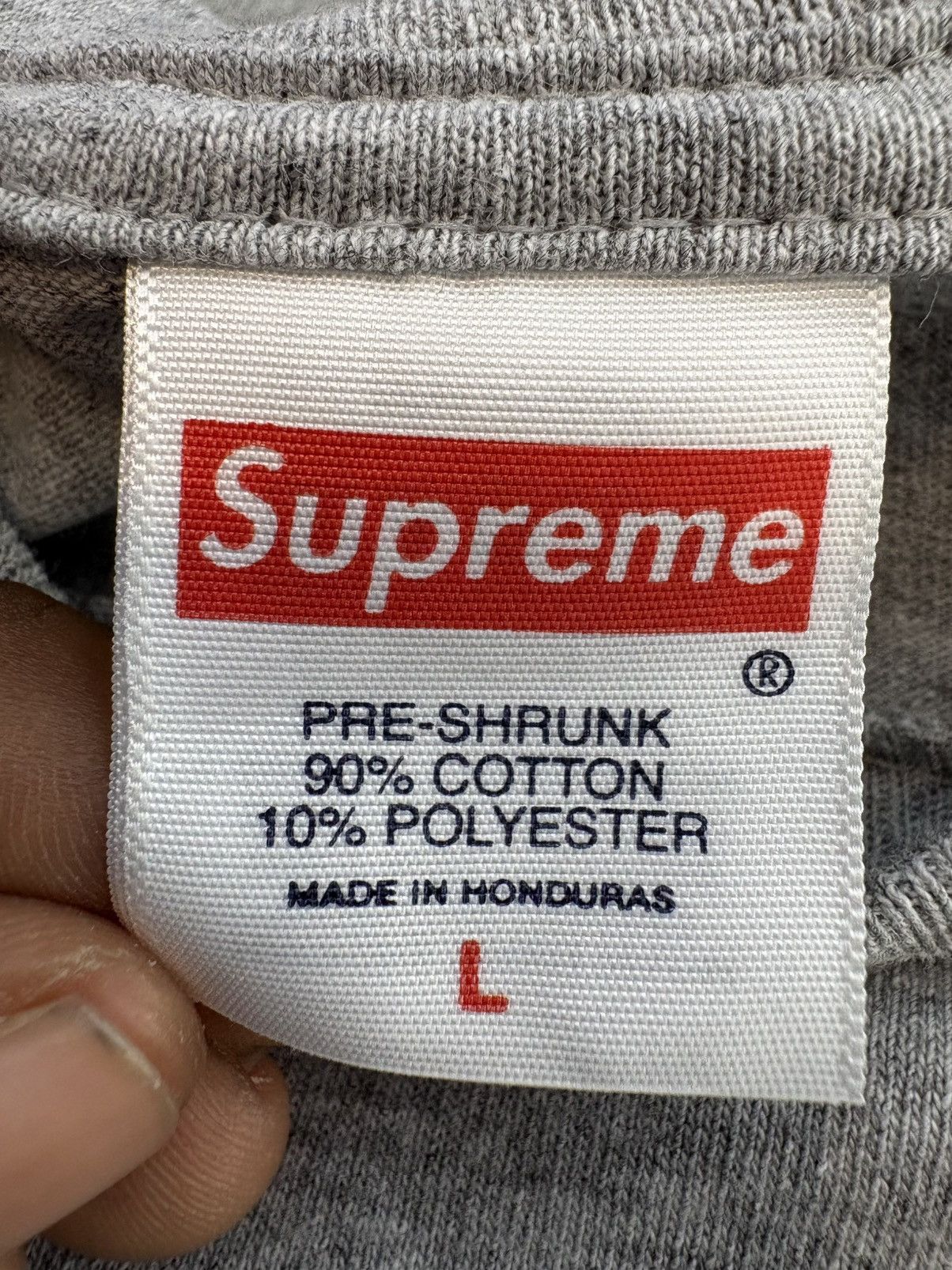 Supreme × Thrasher Supreme x Thrasher “Cross” Tee (Heather Grey) Size US L / EU 52-54 / 3 - 3 Thumbnail