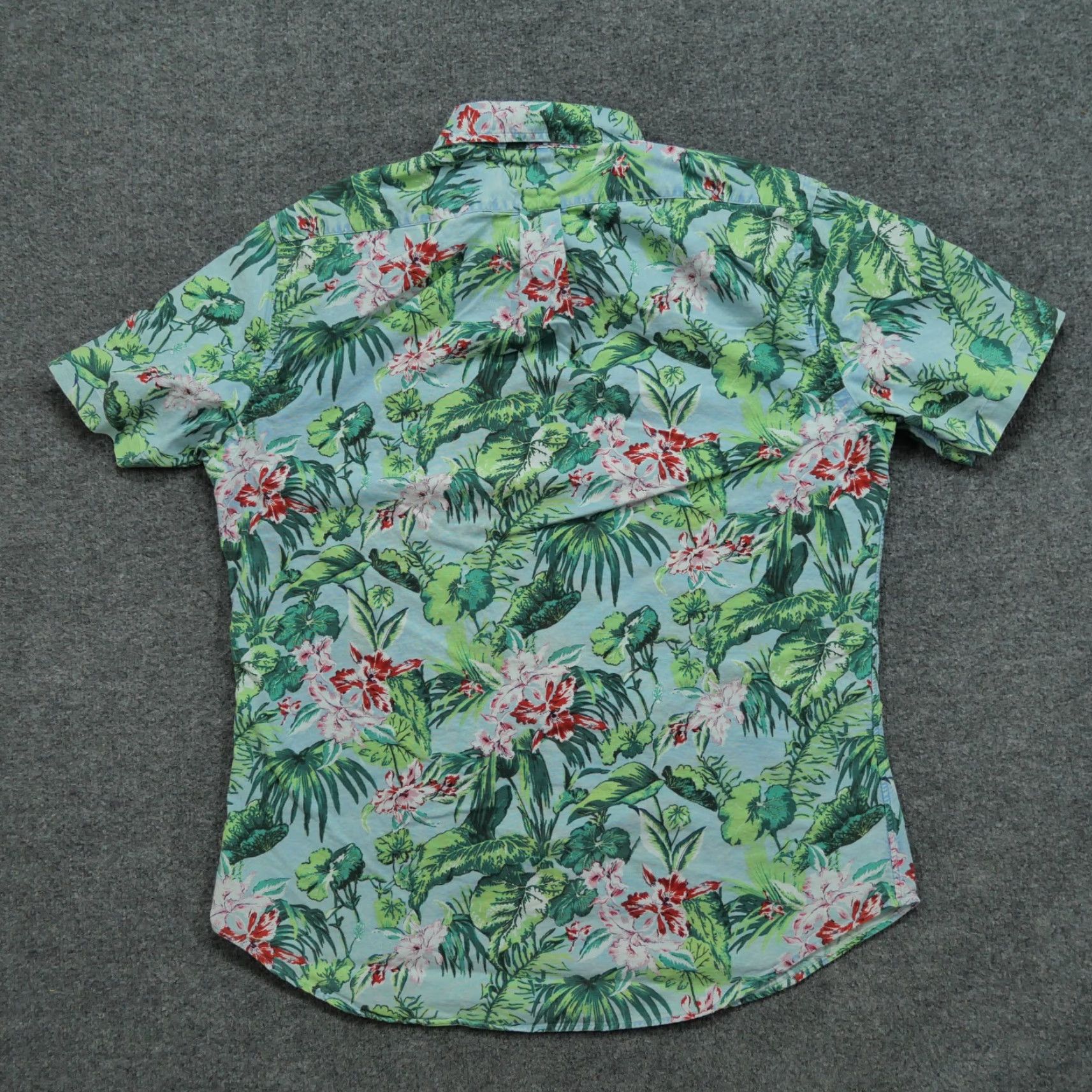 Ralph Lauren Ralph Lauren Shirt Mens Large Green Blue Hawaiian Floral Button Up Slim Fit Size US L / EU 52-54 / 3 - 7 Thumbnail