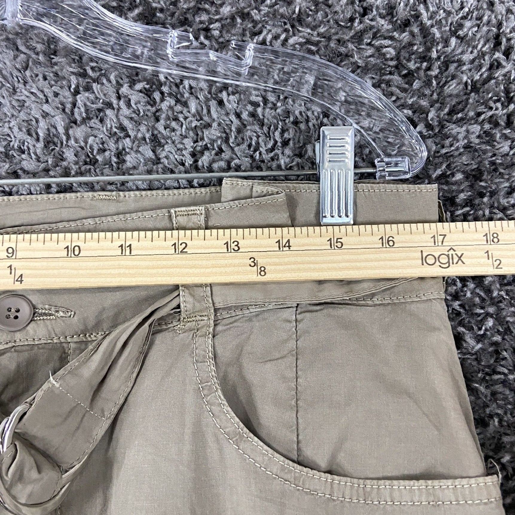 Zara VINTAGE Zara Beige Women's Chino Pants Large with Belt Pockets Size 36" / US 14 / IT 50 - 7 Thumbnail