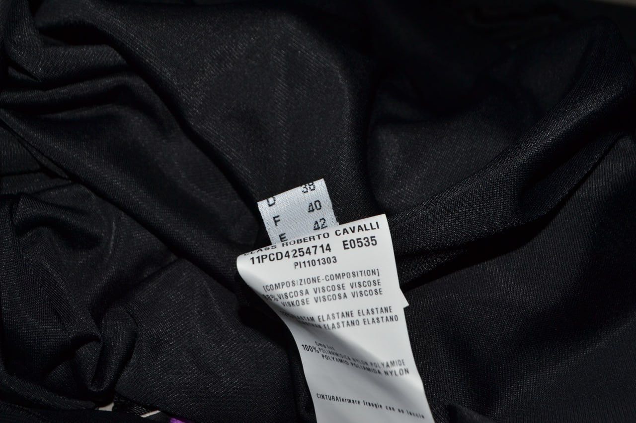 Roberto Cavalli Ladies CLASS roberto cavalli Classic Evening Dress in Black Size L / US 10 / IT 46 - 17 Thumbnail