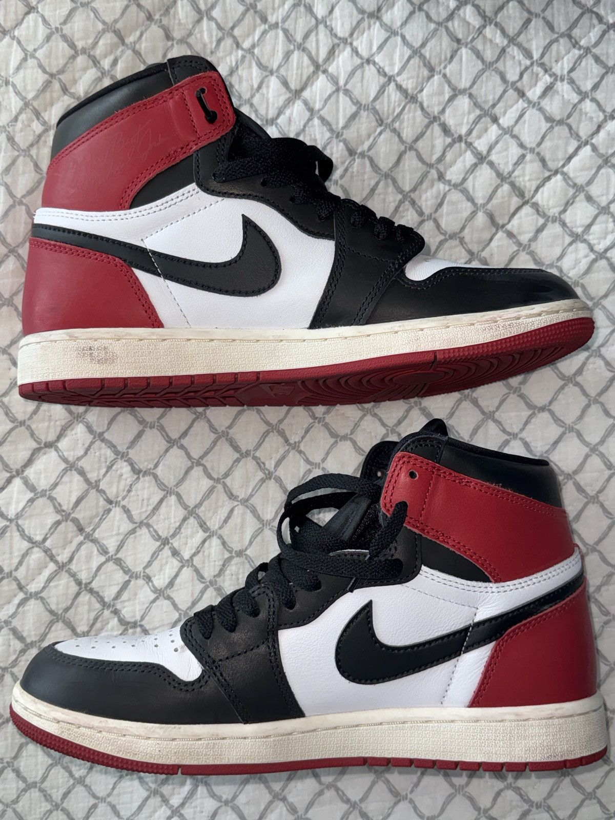 Jordan Brand Air Jordan 1 Retro High OG ‘ Black Toe Reimagined ’ Size US 9 / EU 42 - 3 Thumbnail