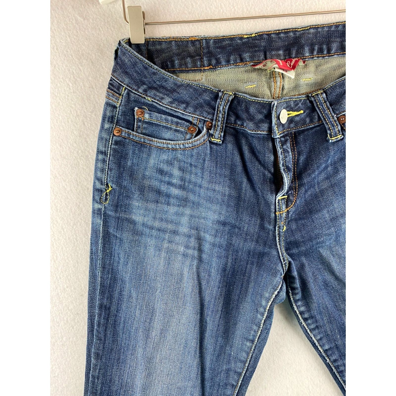 Lucky Brand Lucky Brand Jeans Womens 6 Bootcut Mid-Rise Denim Distressed Blue 31in Inseam 5-Pocket Regular Size 6 Womens Size 28" / US 6 / IT 42 - 7 Thumbnail