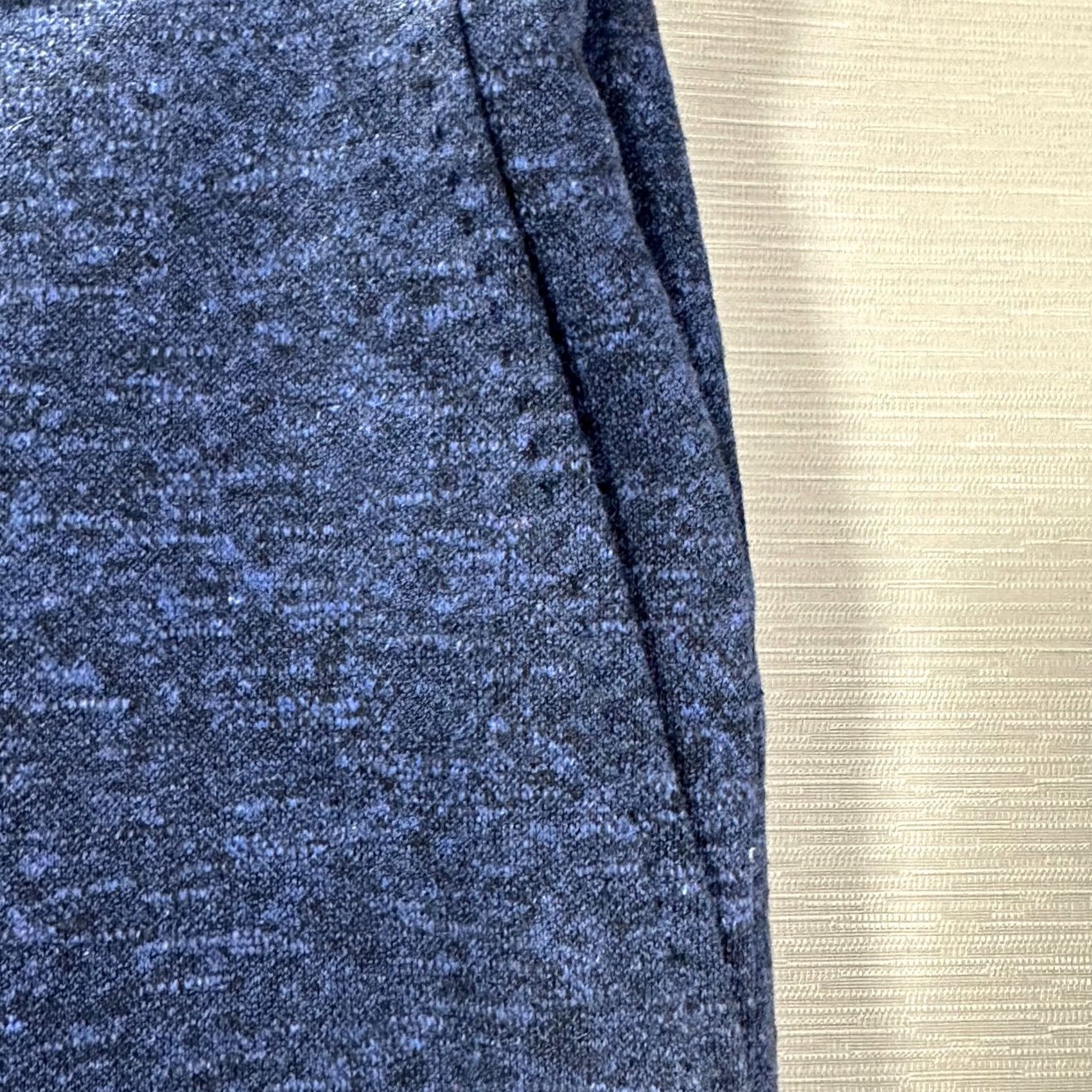 Vintage Joshua Gold Mens Joggers Blue Cotton Linen Pockets Elastic Cuffs Zip Custom Clothier 32 Inseam Tapered Activewear Casual Travel Lights Size US 32 / EU 48 - 5 Thumbnail