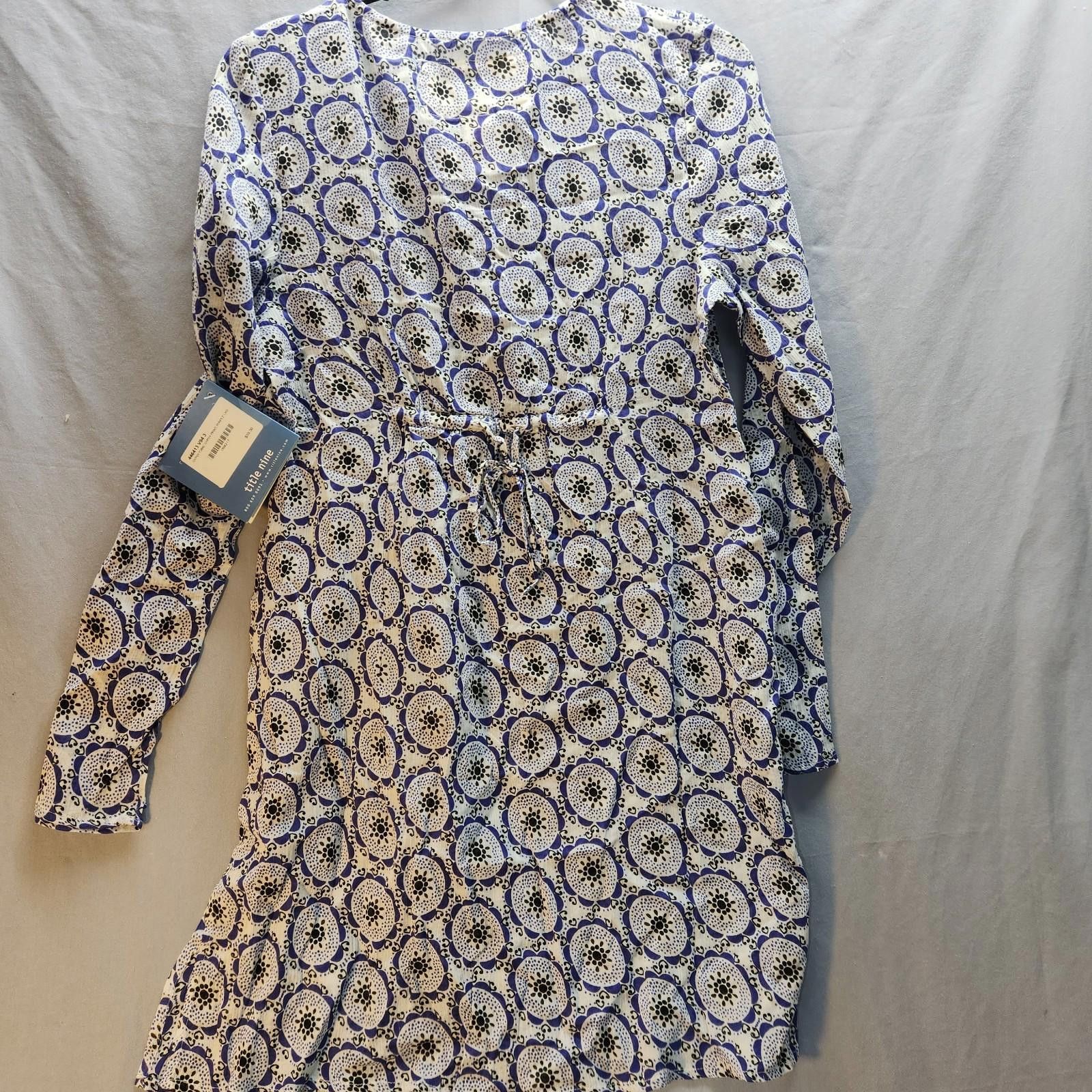 Designer Title Nine Cotton Gypsy Tunic Size Large NWT Size L / US 10 / IT 46 - 8 Thumbnail