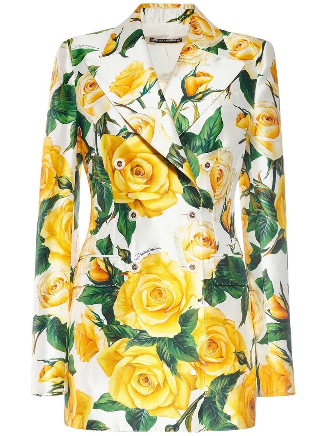 Dolce & Gabbana DOLCE&GABBANA Multicolor Silk Jacket New & Authentic Size S / US 4 / IT 40 - 1 Thumbnail