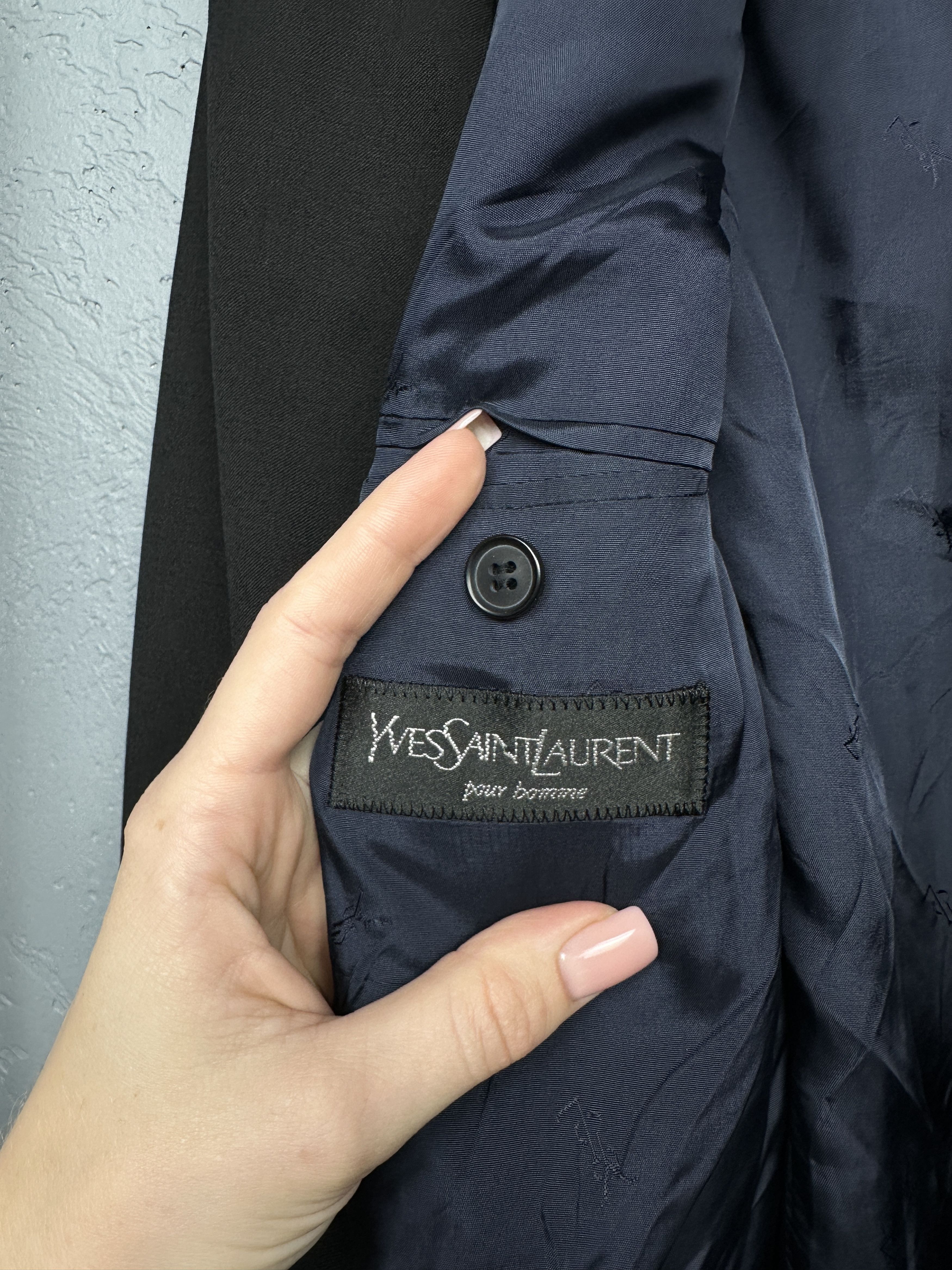 Yves Saint Laurent Yves Saint Laurent YSL Mens 3 Buttons Blazer Jacket Size 40L - 3 Thumbnail