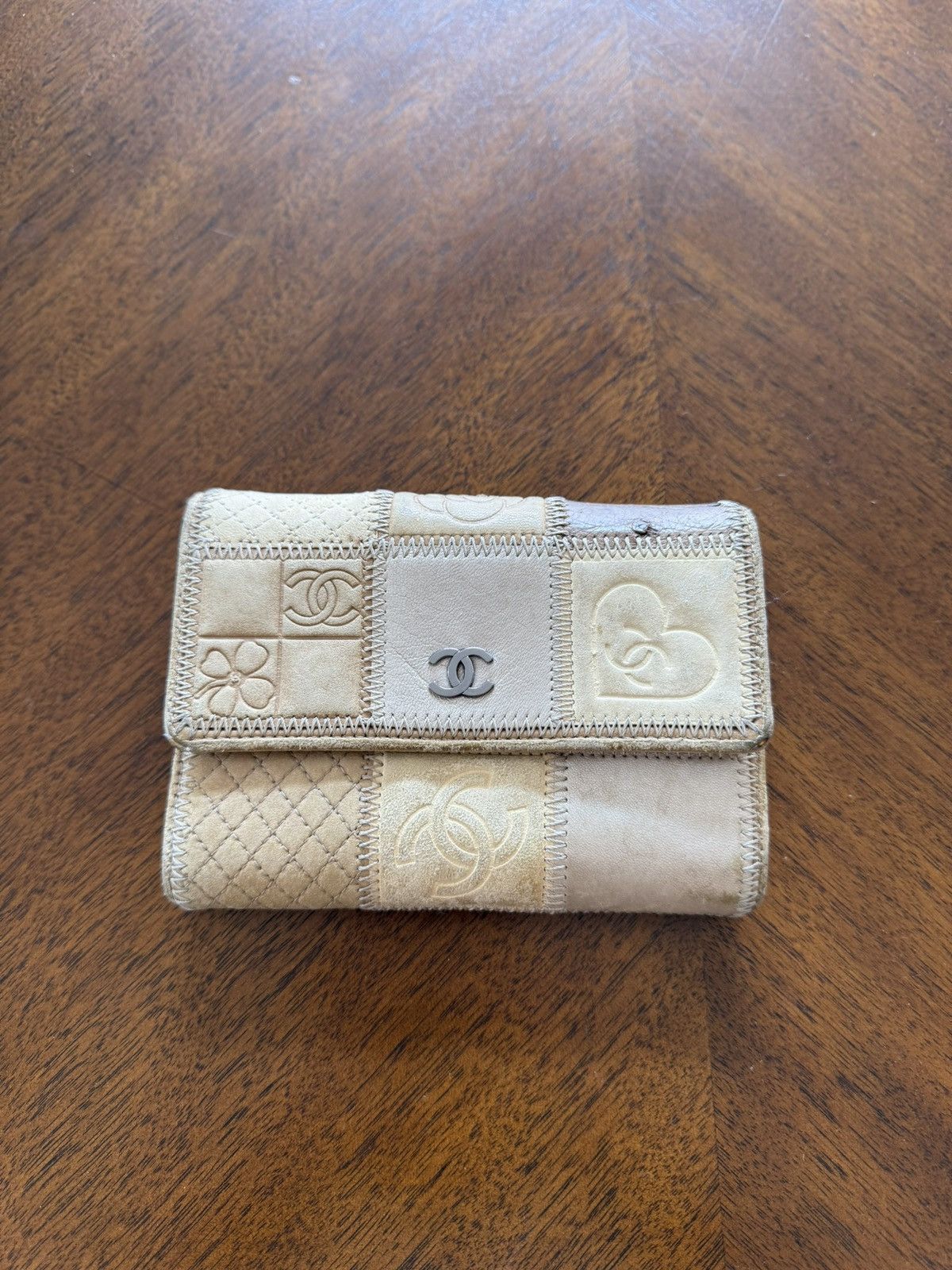 Chanel CHANEL Ostrich Patchwork Leather Wallet Size ONE SIZE - 2 Thumbnail