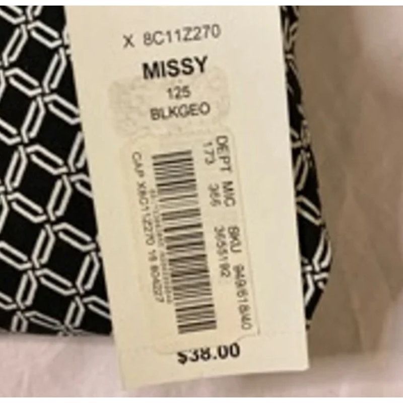 Other Chic Black White Geometric Print Cropped Alison Daley 16 Size 38" / US 16 / IT 52 - 5 Thumbnail