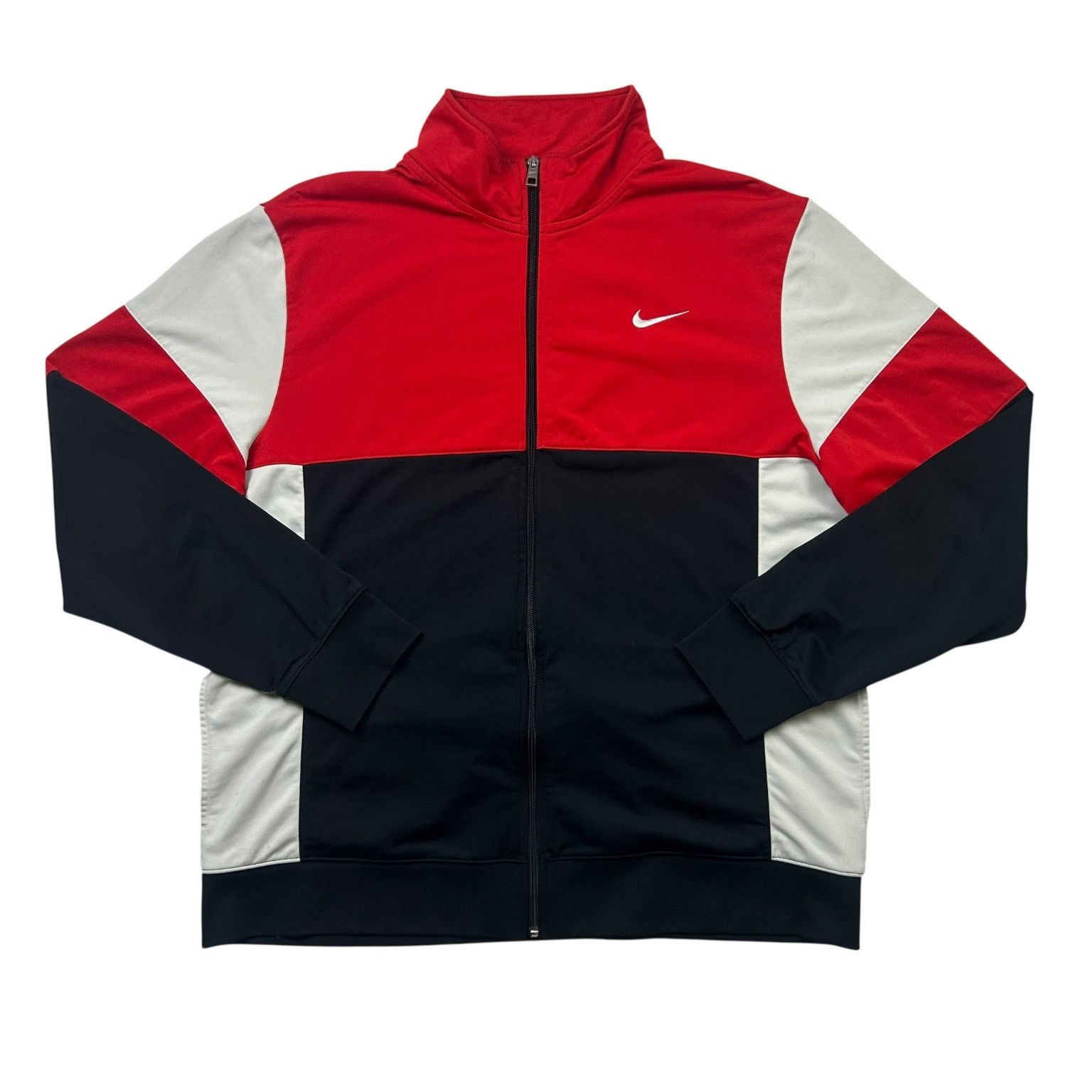Nike × Vintage Nike Athletic Dept Y2K Track Jacket Red Black Men's XXL Size US XXL / EU 58 / 5 - 1 Thumbnail