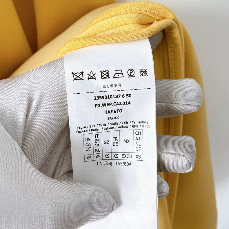 Max Mara Max Mara Yellow Coat Jacket Size XS / US 0-2 / IT 36-38 - 9 Thumbnail