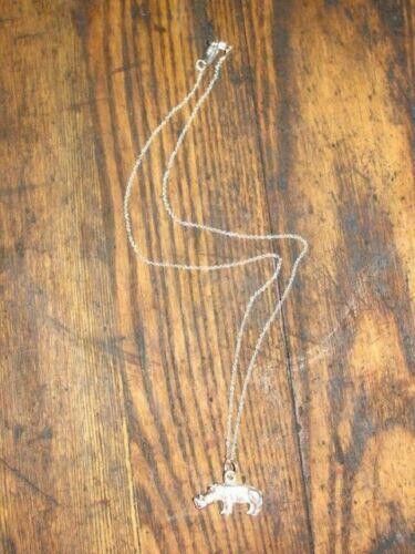 Designer Sterling Silver Rhino Charm Necklace Alberto Juan Size ONE SIZE - 2 Thumbnail