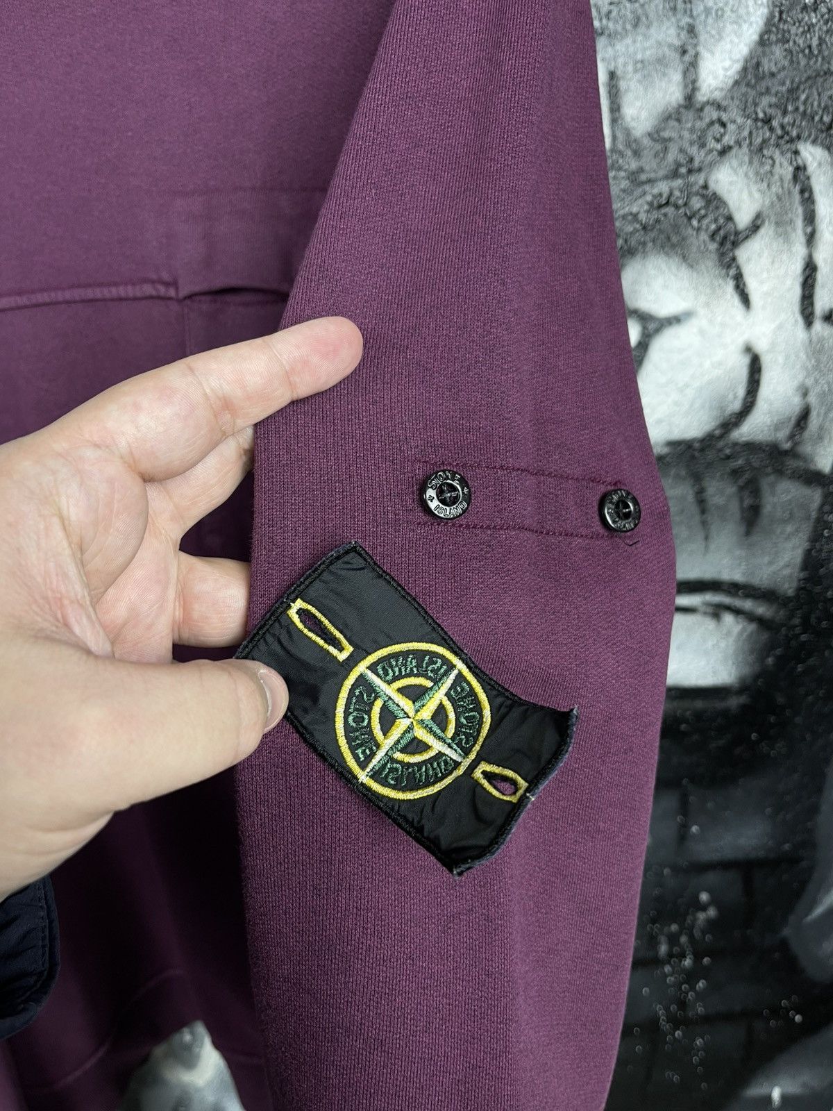 Stone Island Stone Island Purple Crewneck Pocket Sweatshirt Mens Size 3XL Size US XXL / EU 58 / 5 - 7 Thumbnail