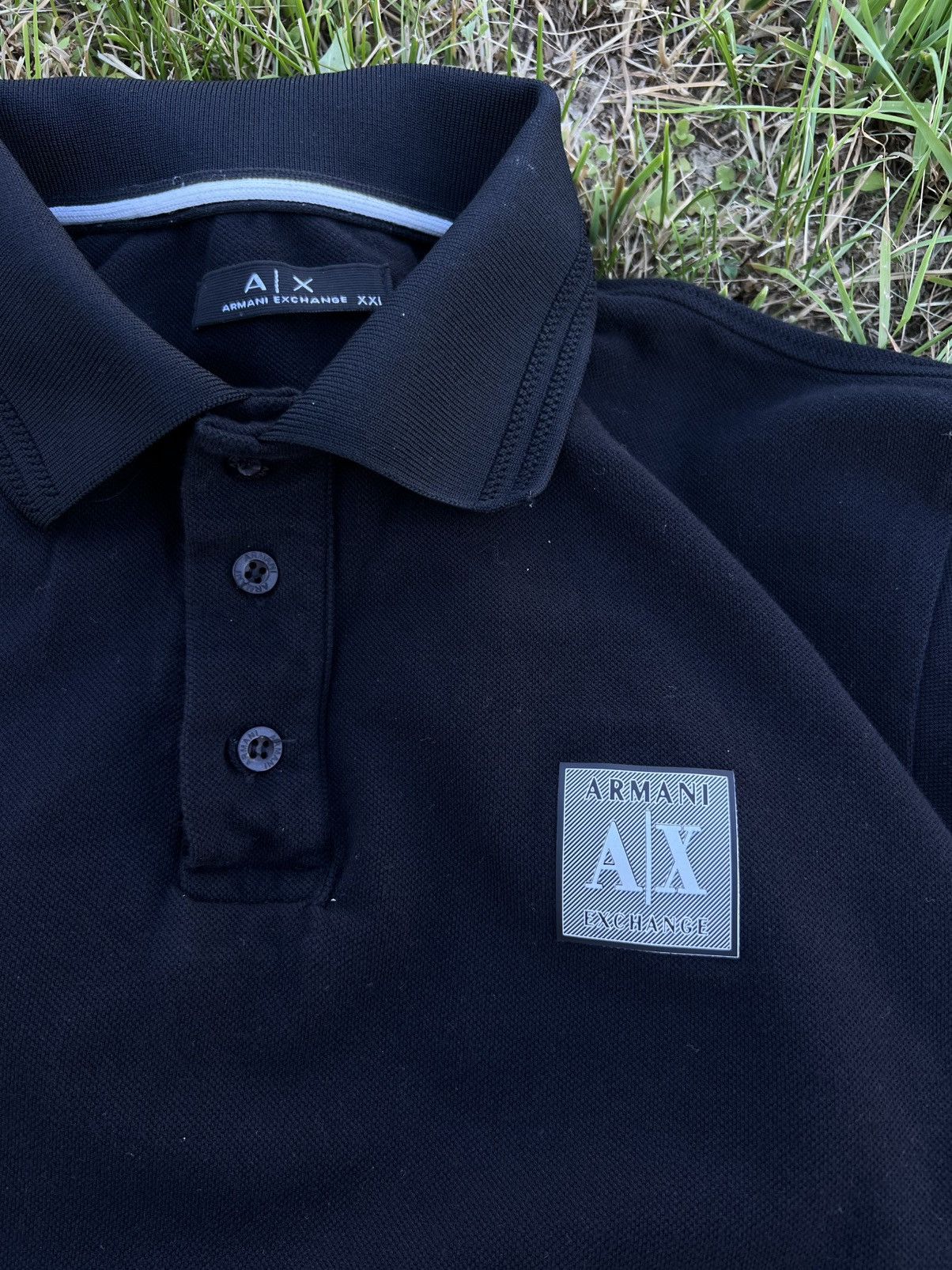 Armani Armani Exchange Polo Shirt Retro Logo Streetwear Size US XXL / EU 58 / 5 - 2 Thumbnail