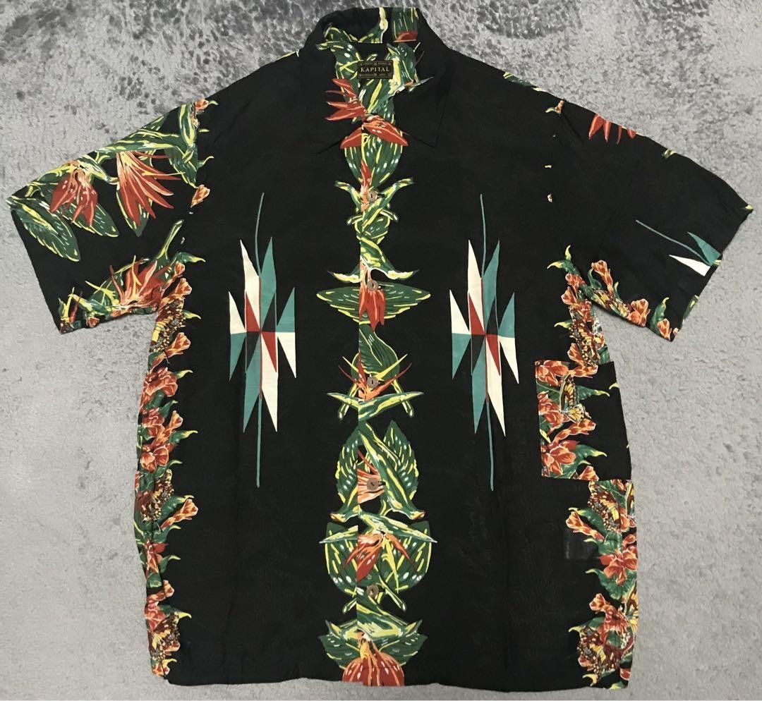 Kapital Kapital Native Pattern Aloha Shirt in Black | Grailed