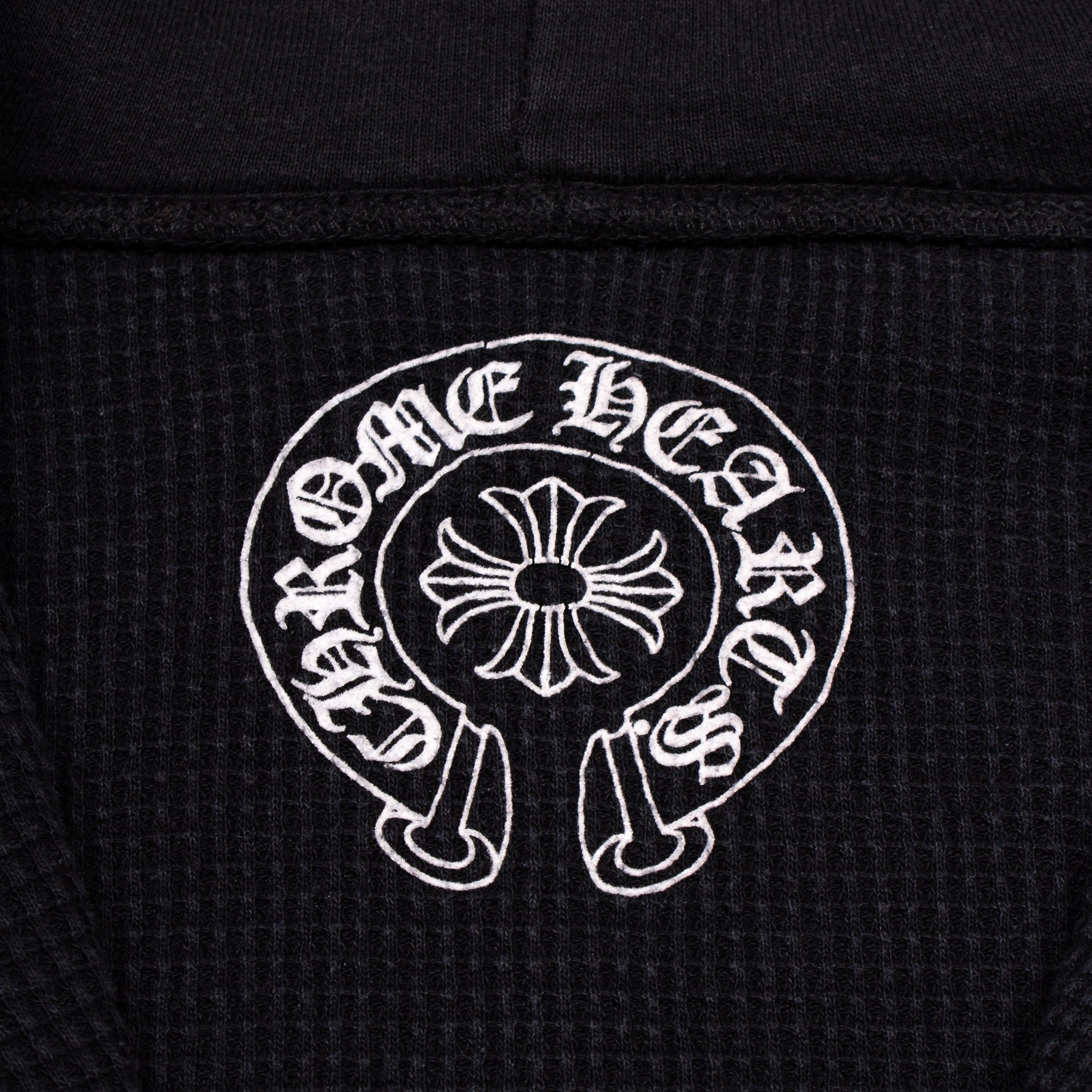 Chrome Hearts CHROME HEARTS BALCK THERMAL HORSESHOE HOODIE (OG) Size US L / EU 52-54 / 3 - 5 Thumbnail
