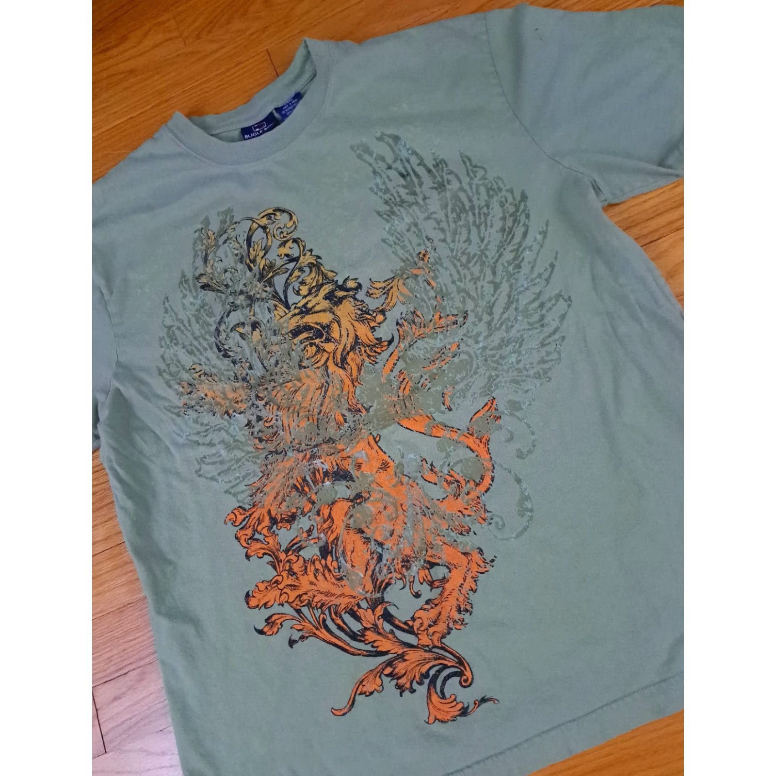 Bugle Boy VINTAGE Bugle Boy Lion Graphic T-Shirt Teal Blue L Short Sleeve Unisex Adults Screengrab? (Note: Original title limit applied) Size US L / EU 52-54 / 3 - 3 Thumbnail