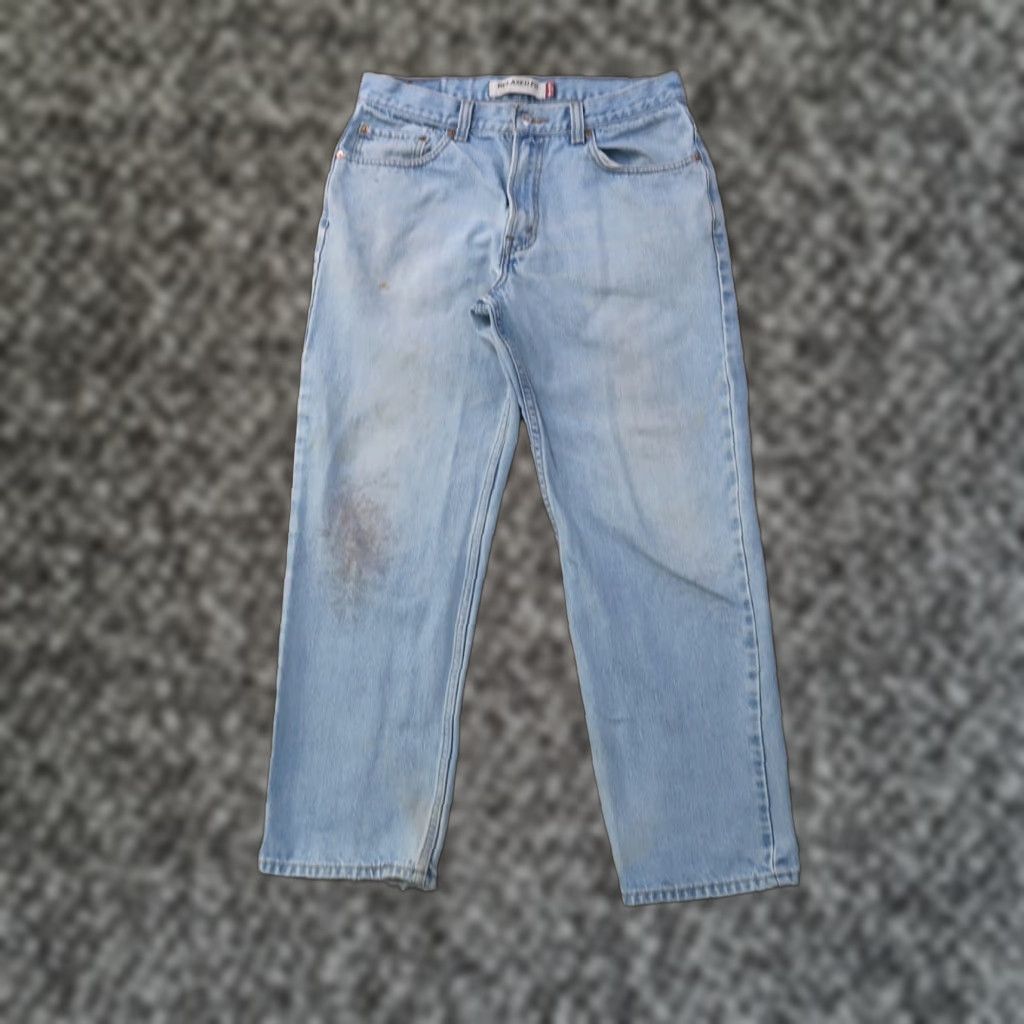 Levi's Levi's 550 Jeans Men 34x30 Relaxed Straight Denim Distressed Blue Vintage Size US 34 / EU 50 - 1 Thumbnail
