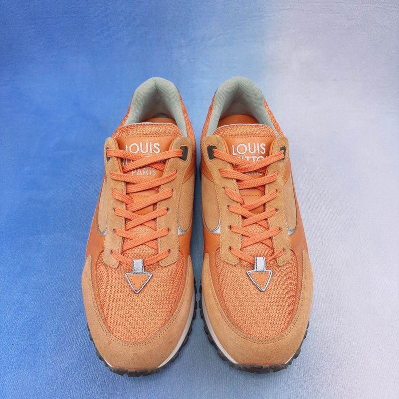 Louis Vuitton Louis Vuitton Suede Running Shoes in Orange - Size US 9 / EU 42 - 2 Thumbnail