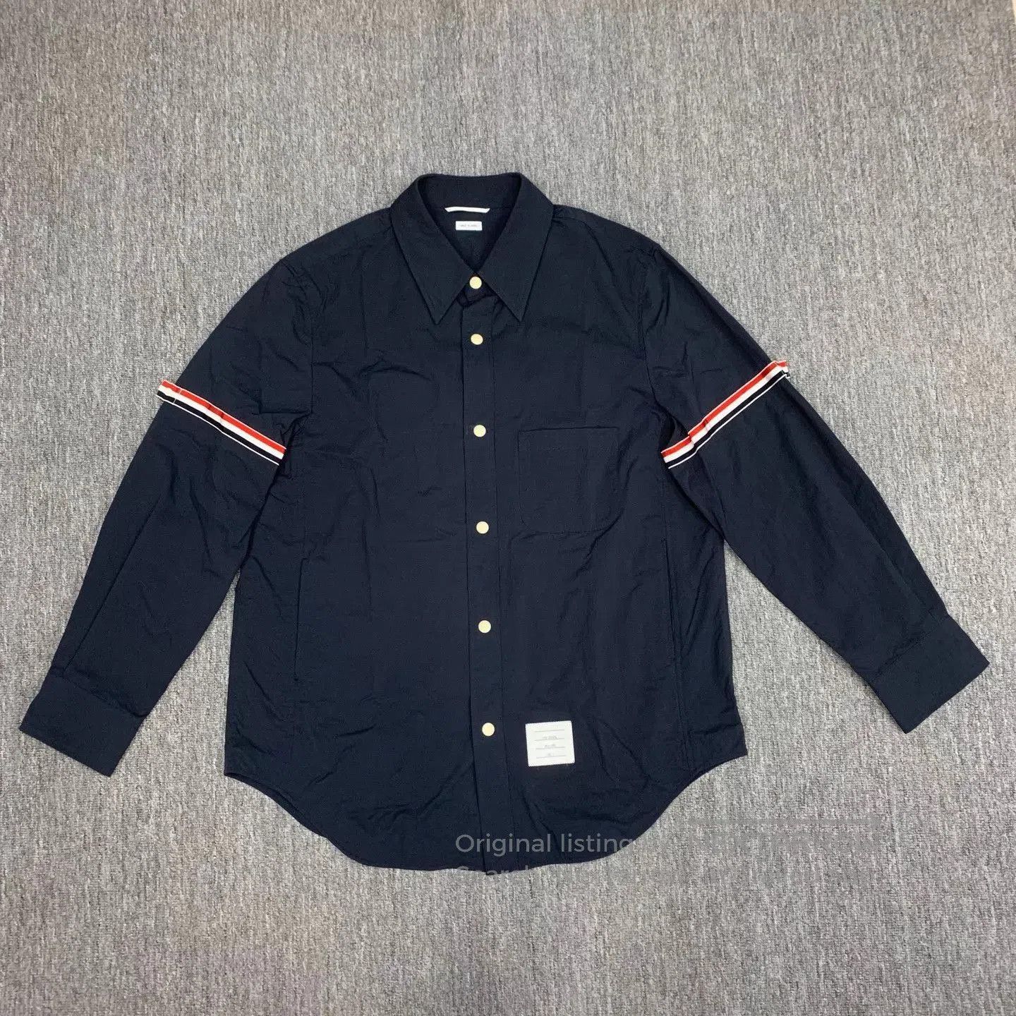 Thom Browne Blue Long Sleeve Button. Size US XL / EU 56 / 4 - 1 Thumbnail