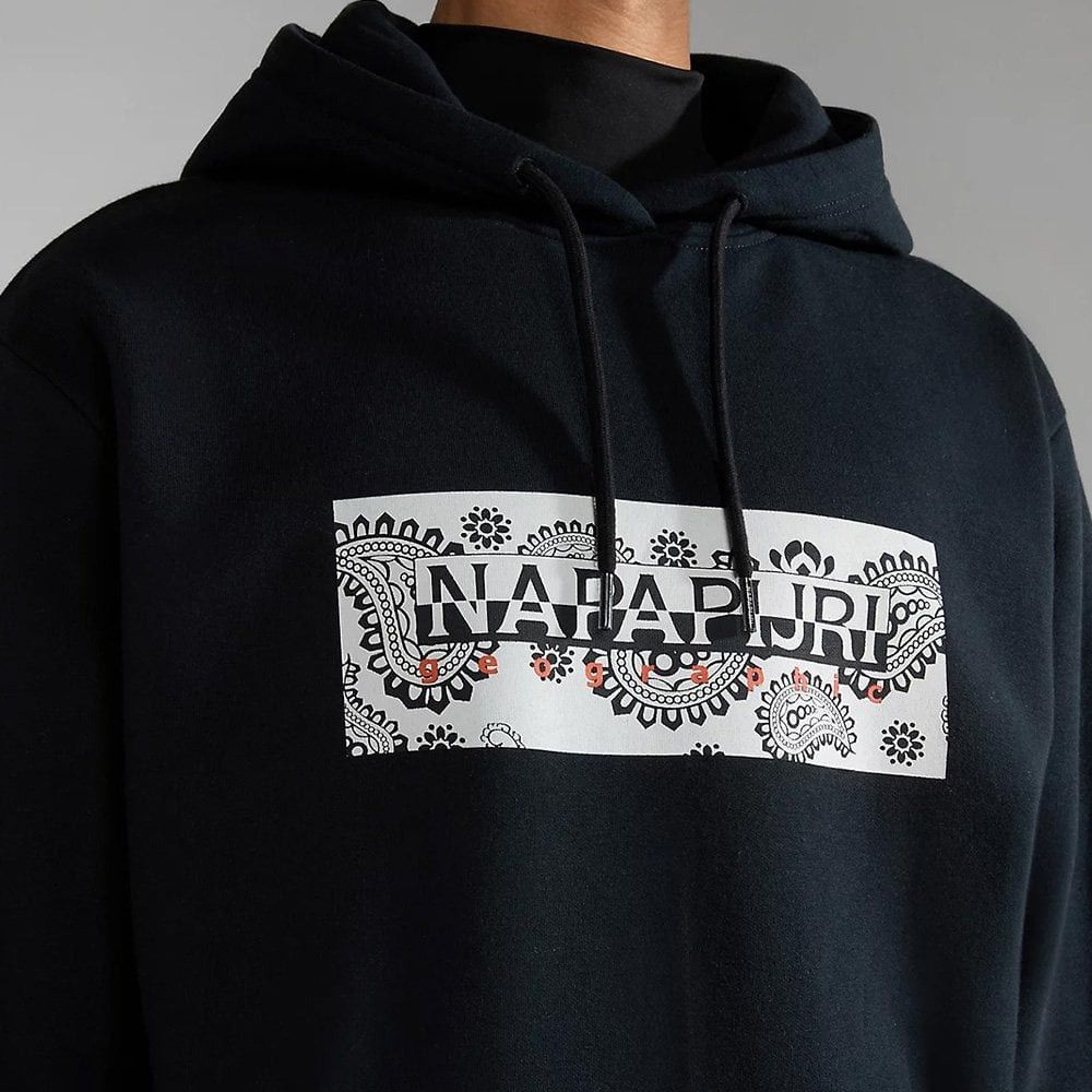 Napapijri NAPAPIJRI "Andesite" Paisley Pack Hoodie Black Size US L / EU 52-54 / 3 - 3 Thumbnail