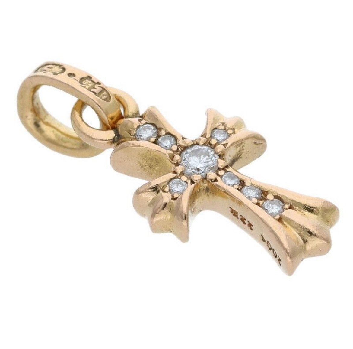 Chrome Hearts Chrome Hearts 22K Gold Diamond Charm Necklace Size ONE SIZE - 5 Thumbnail